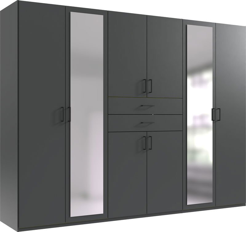 Wimex Dillingen Drehtürenschrank 270CM Graphit Wimex Dillingen Drehtürenschrank 270CM Graphit
