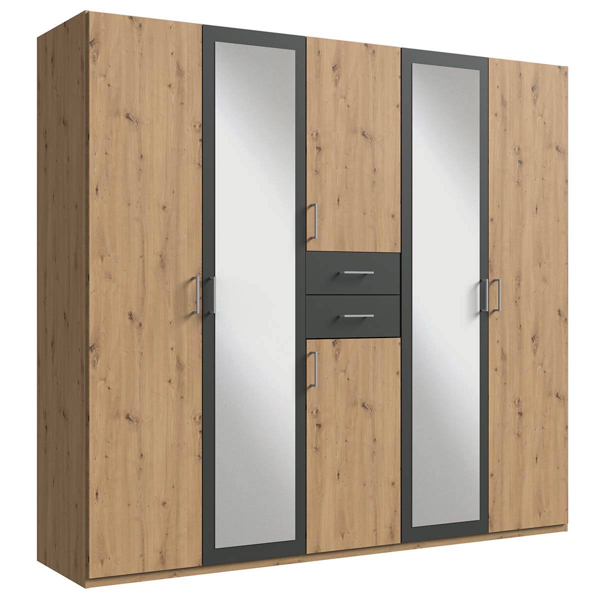 Wimex Diver Kleiderschrank 225 cm Artisan-Eiche Dekor/Graphit
