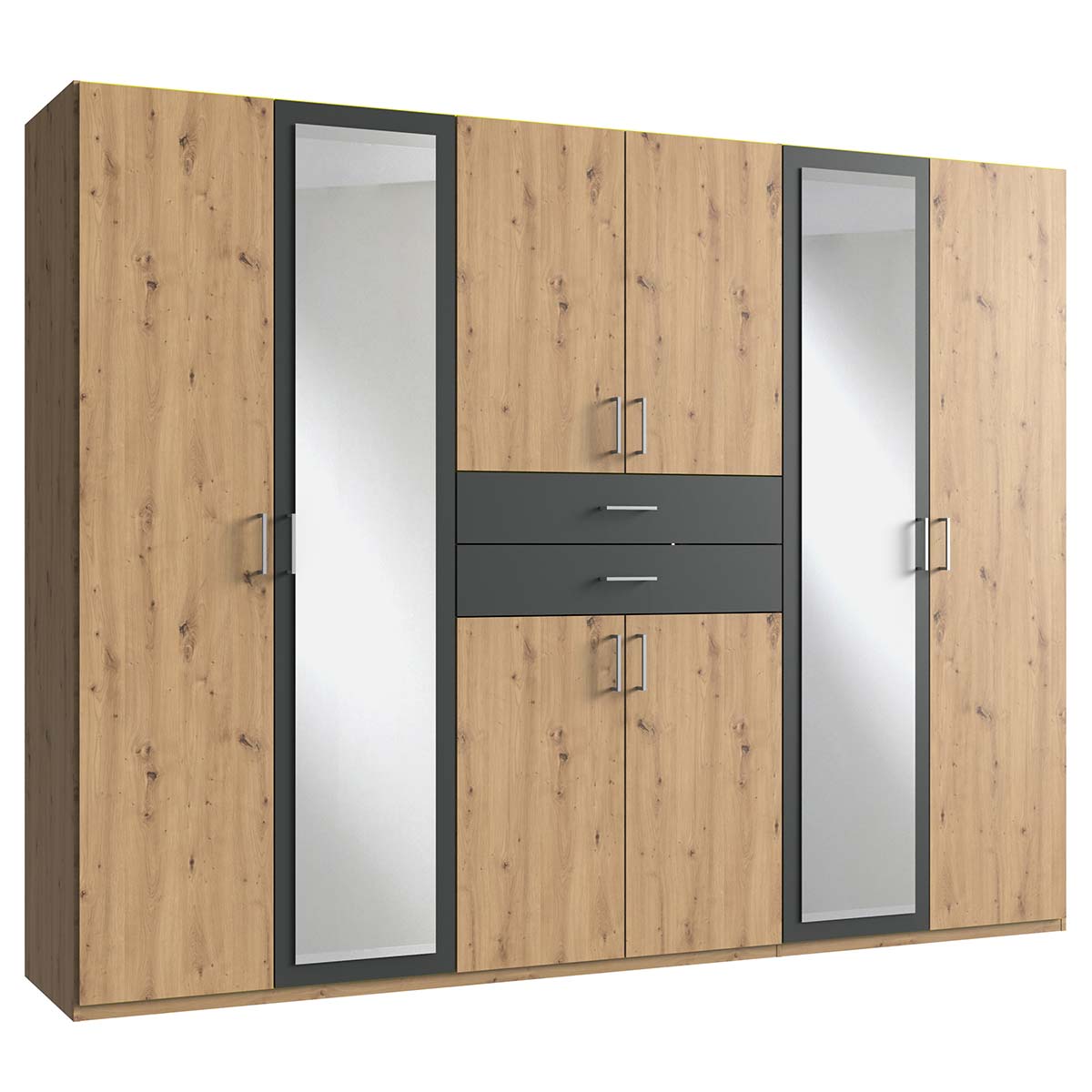 Wimex Diver Kleiderschrank 270 cm Artisan-Eiche Dekor/Graphit