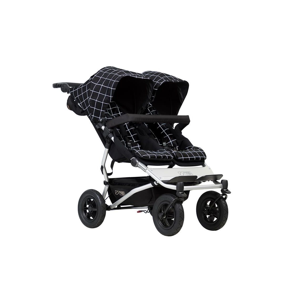Mountain Buggy duet V3.2 in grid Geschwisterwagen