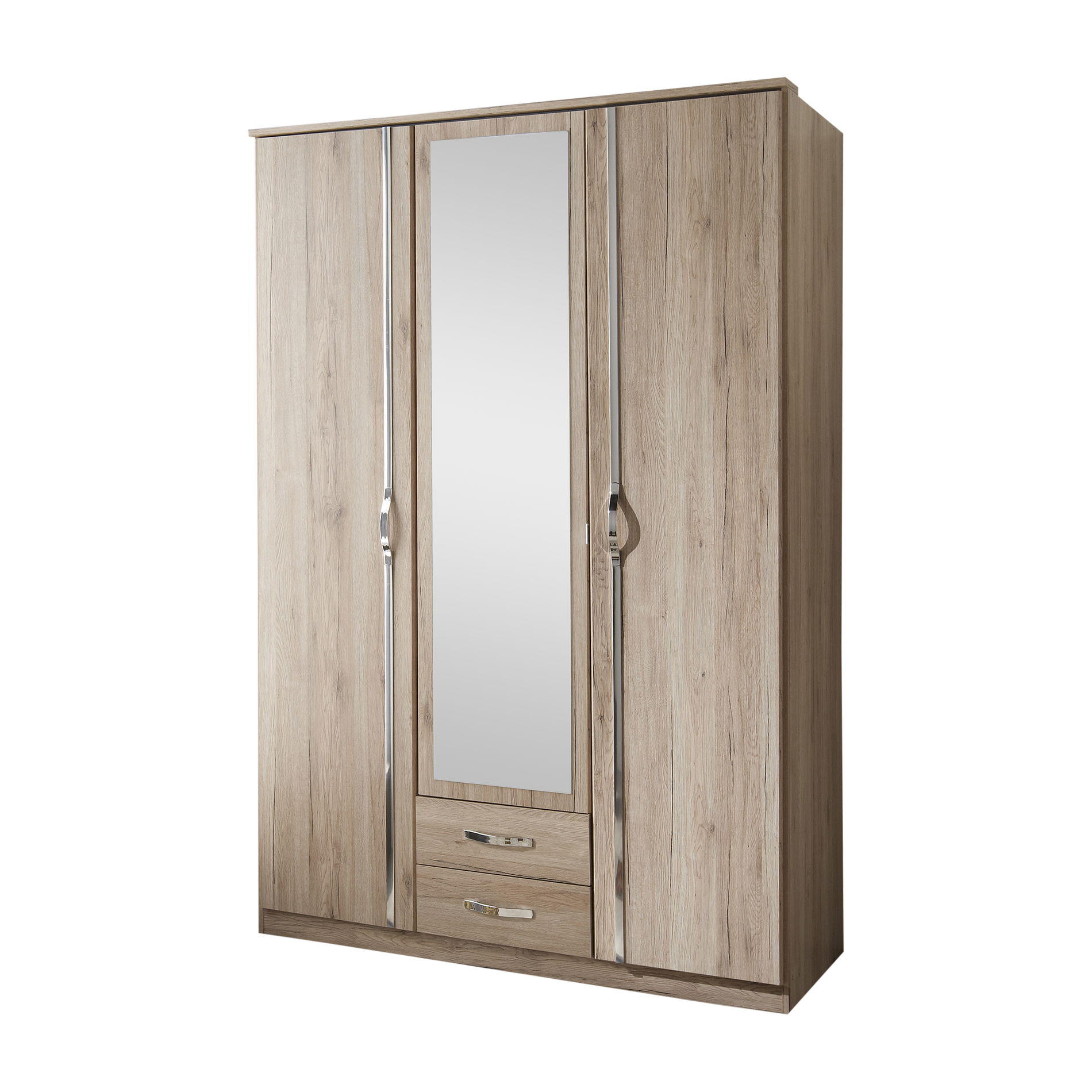 Wimex Duo Drehtürenschrank 135 CM San Remo Eiche Nachbildung