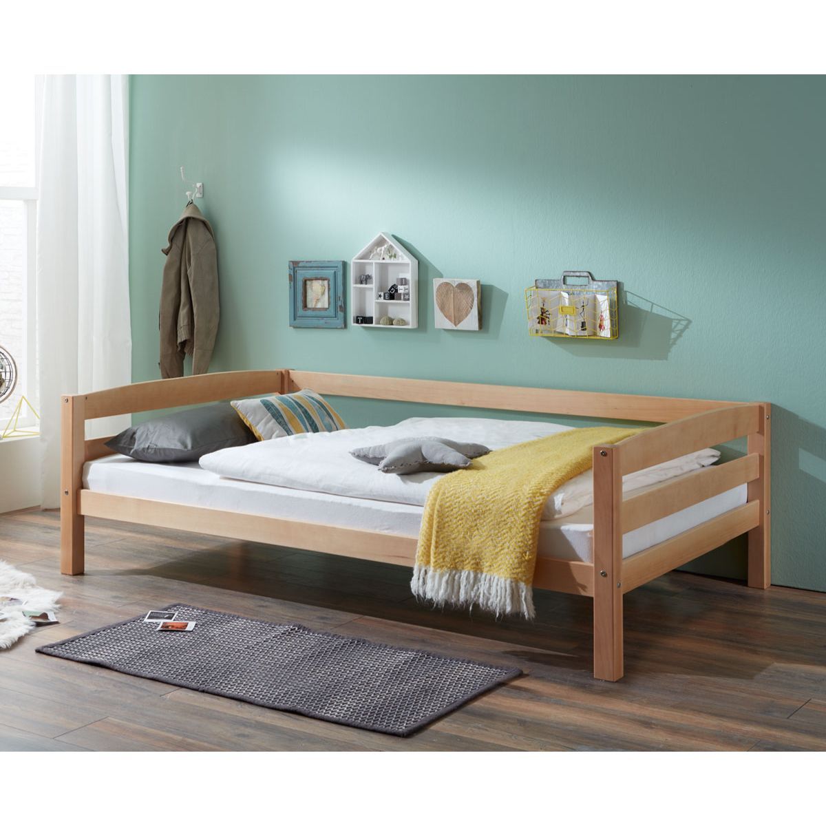 Relita NORA Sofabett Buche massiv Natur 120 x 200 cm