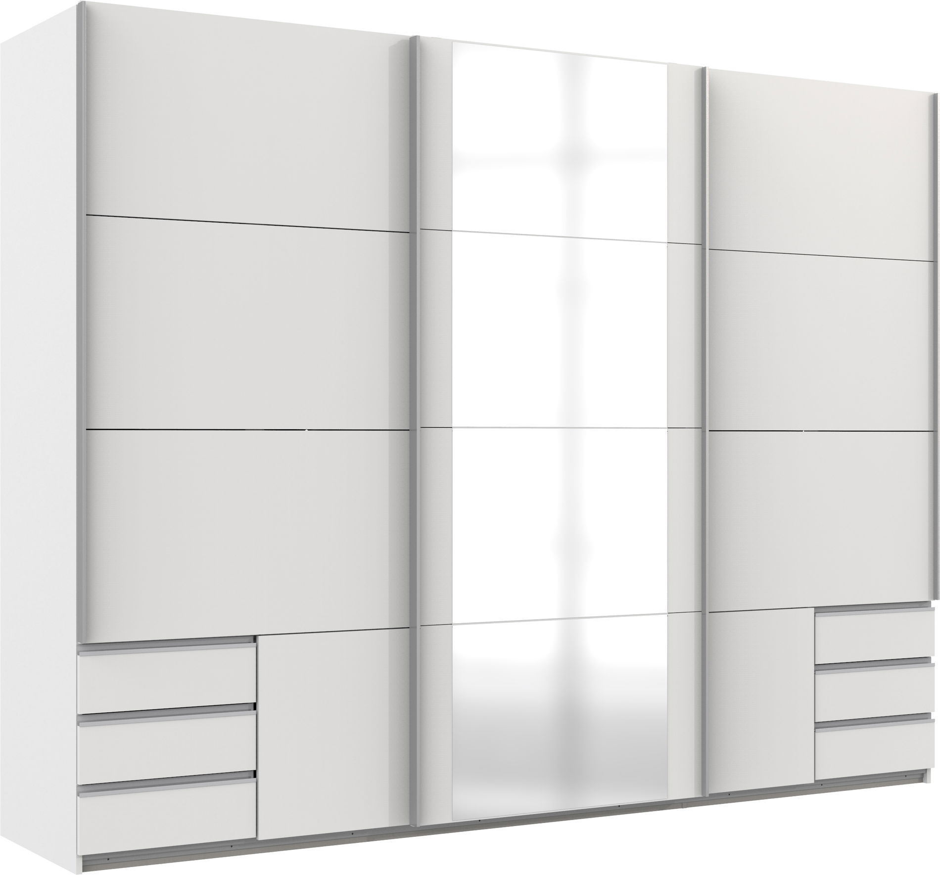 Wimex Emden2 Schwebetürenschrank 270 cm Weiß