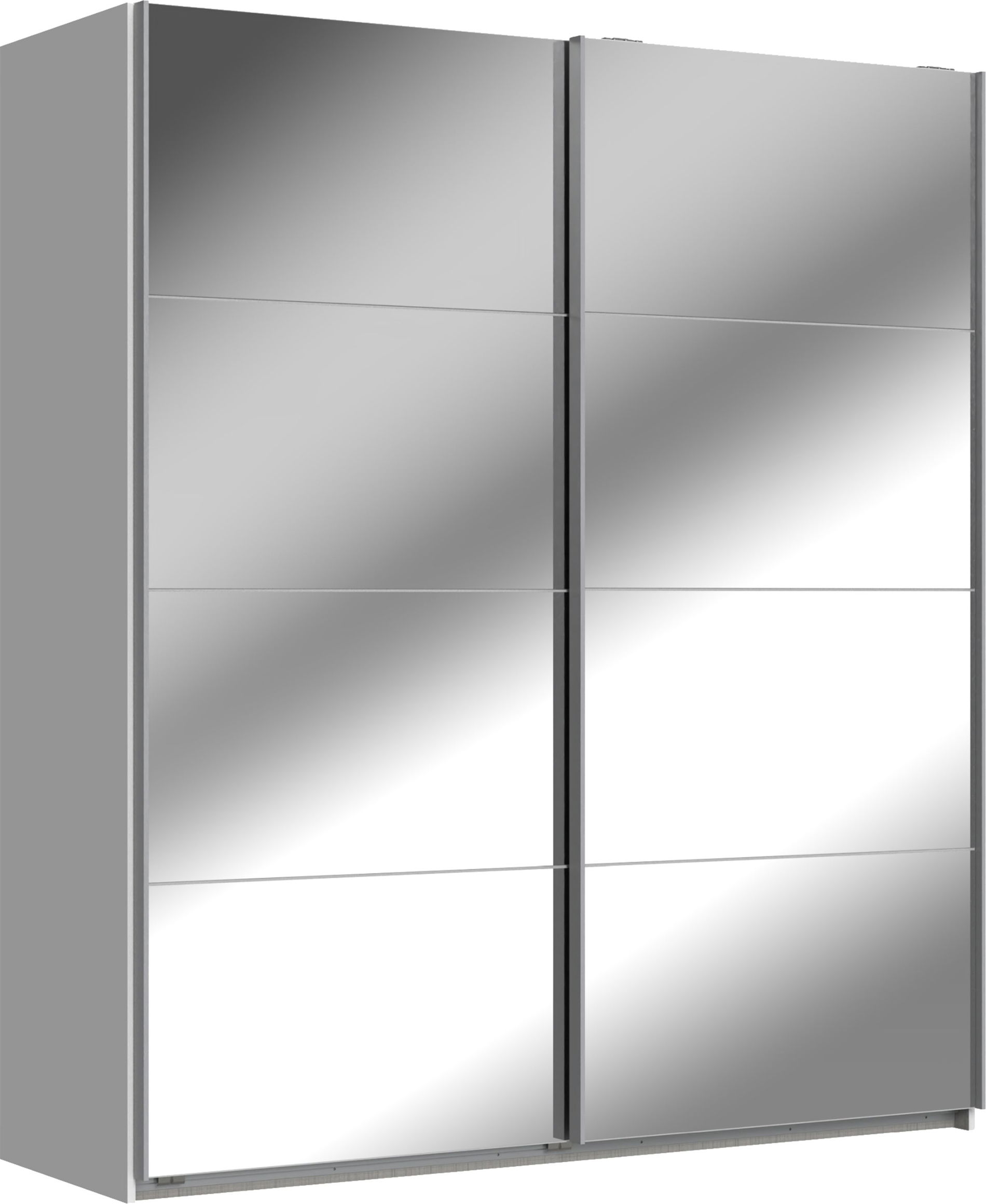 Wimex England Schwebetürenschrank 180x208 cm Weiß