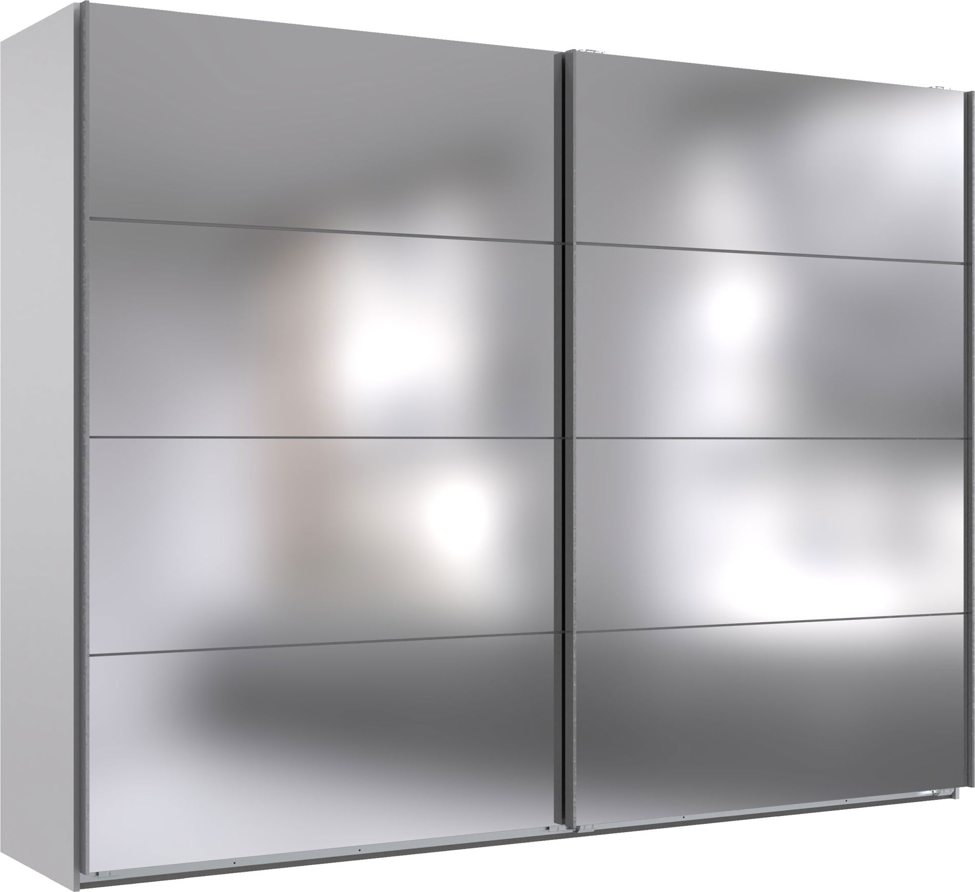 Wimex England Schwebetürenschrank 270x208 cm Weiß