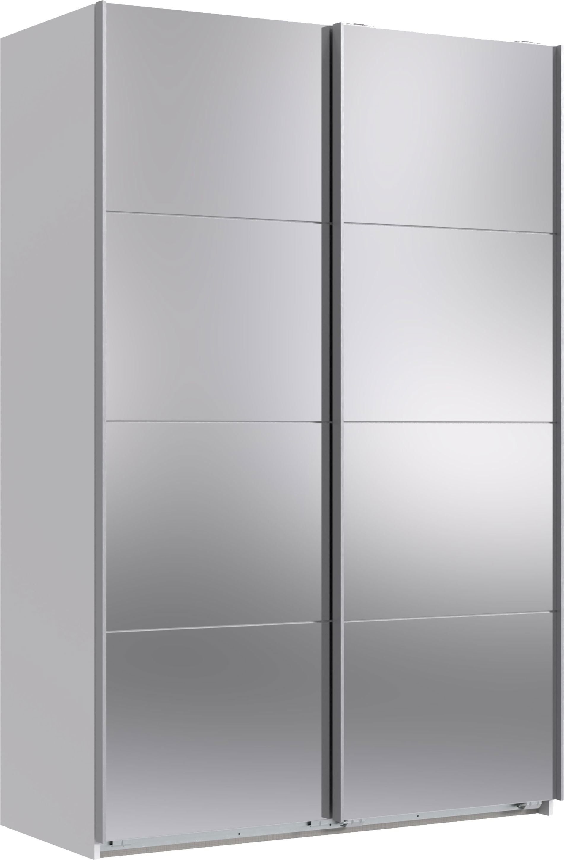 Wimex England Schwebetürenschrank 135x208 cm Weiß