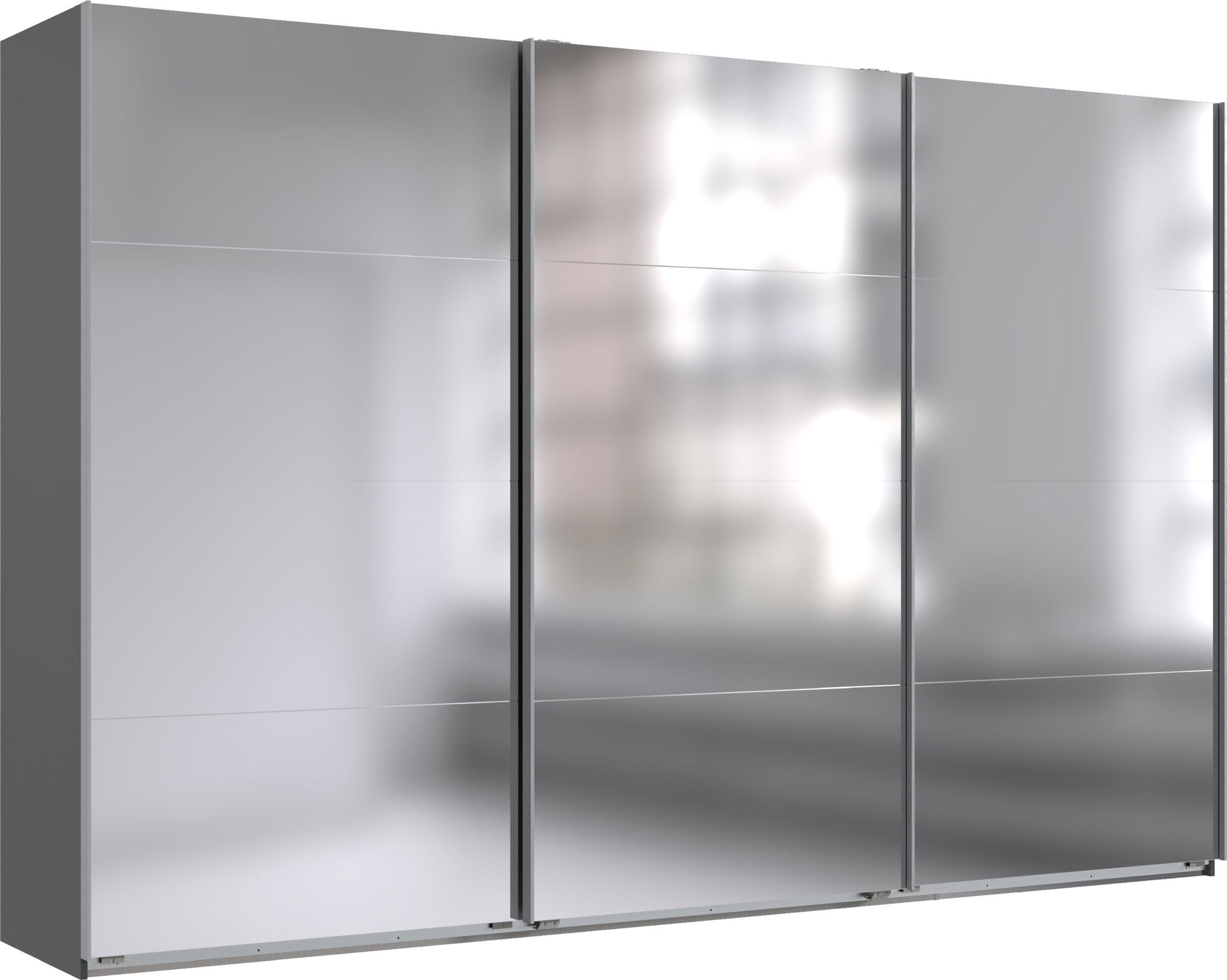 Wimex England Schwebetürenschrank 313x208 cm Grafit