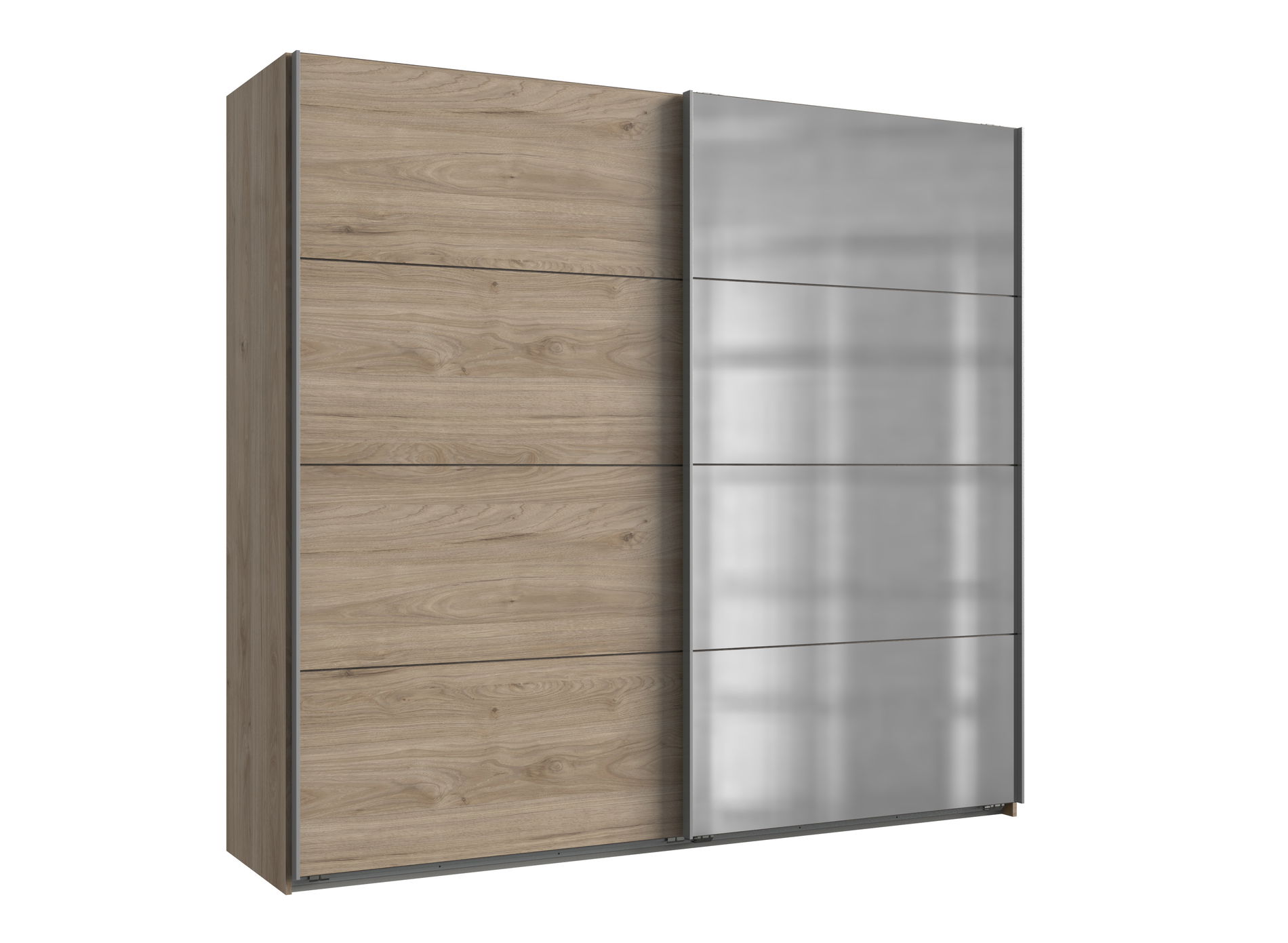 Wimex Ernie Schwebetürenschrank 225 cm Hickory-oak-Nachbildung