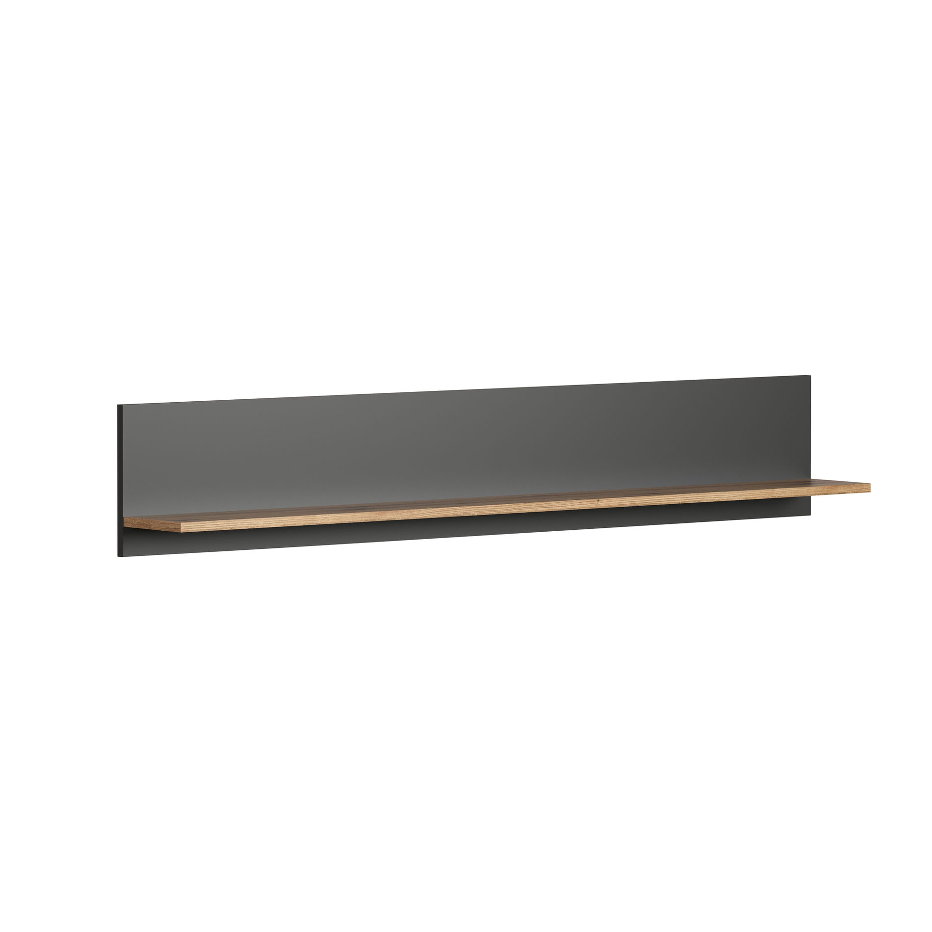 trendteam Esteban Wandboard schmal Anthrazit Melamin Coast Evoke Oak