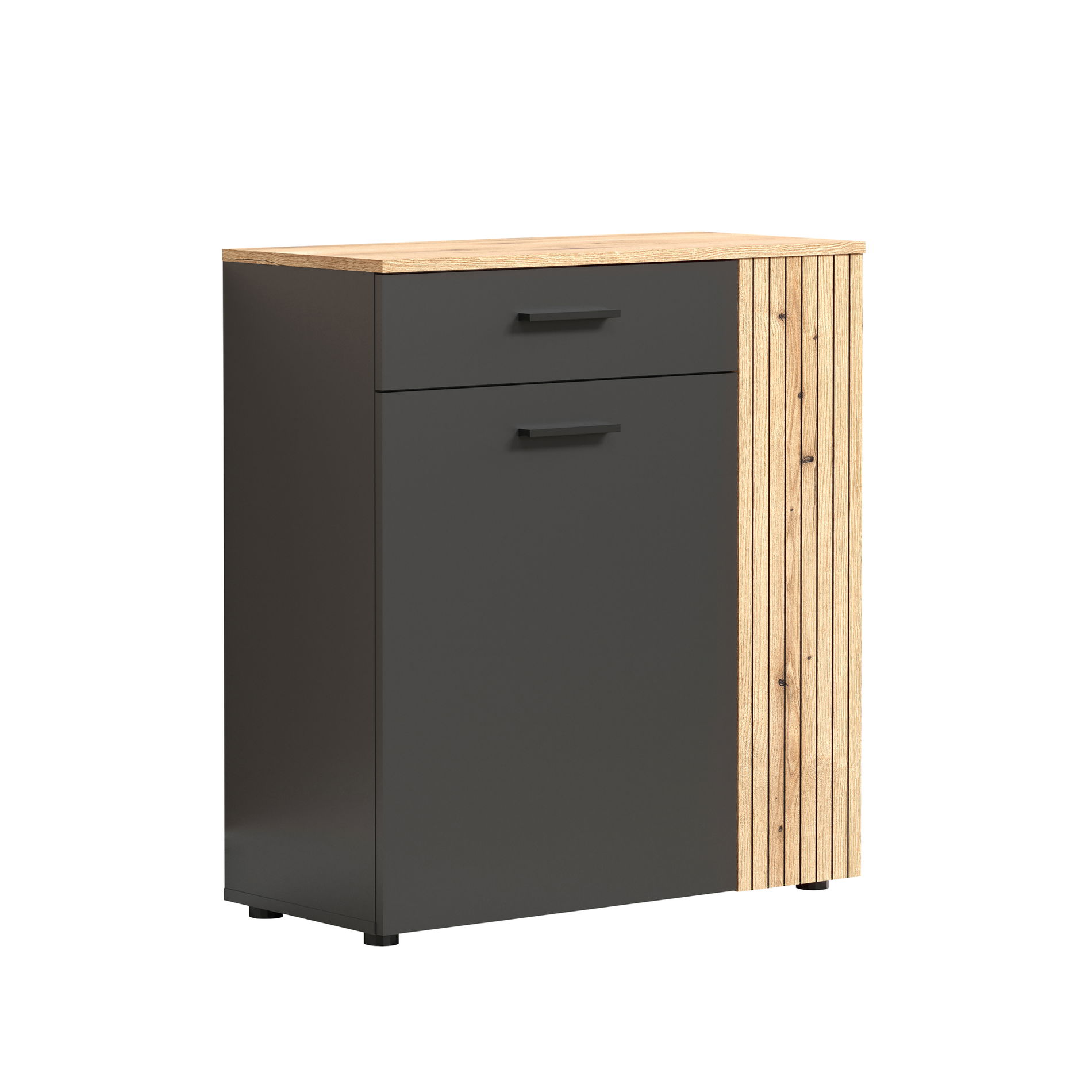 trendteam Esteban Schuhschrank Anthrazit Melamin Coast Evoke Oak