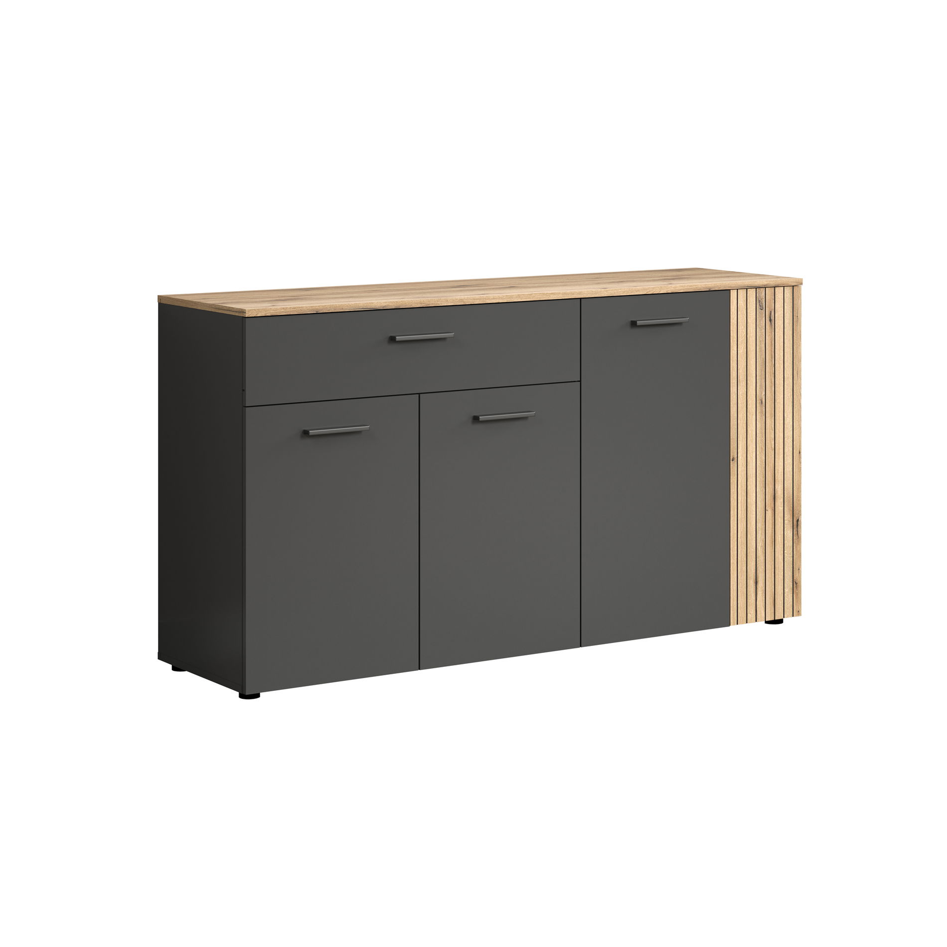 trendteam Esteban Sideboard Anthrazit Melamin Coast Evoke Oak