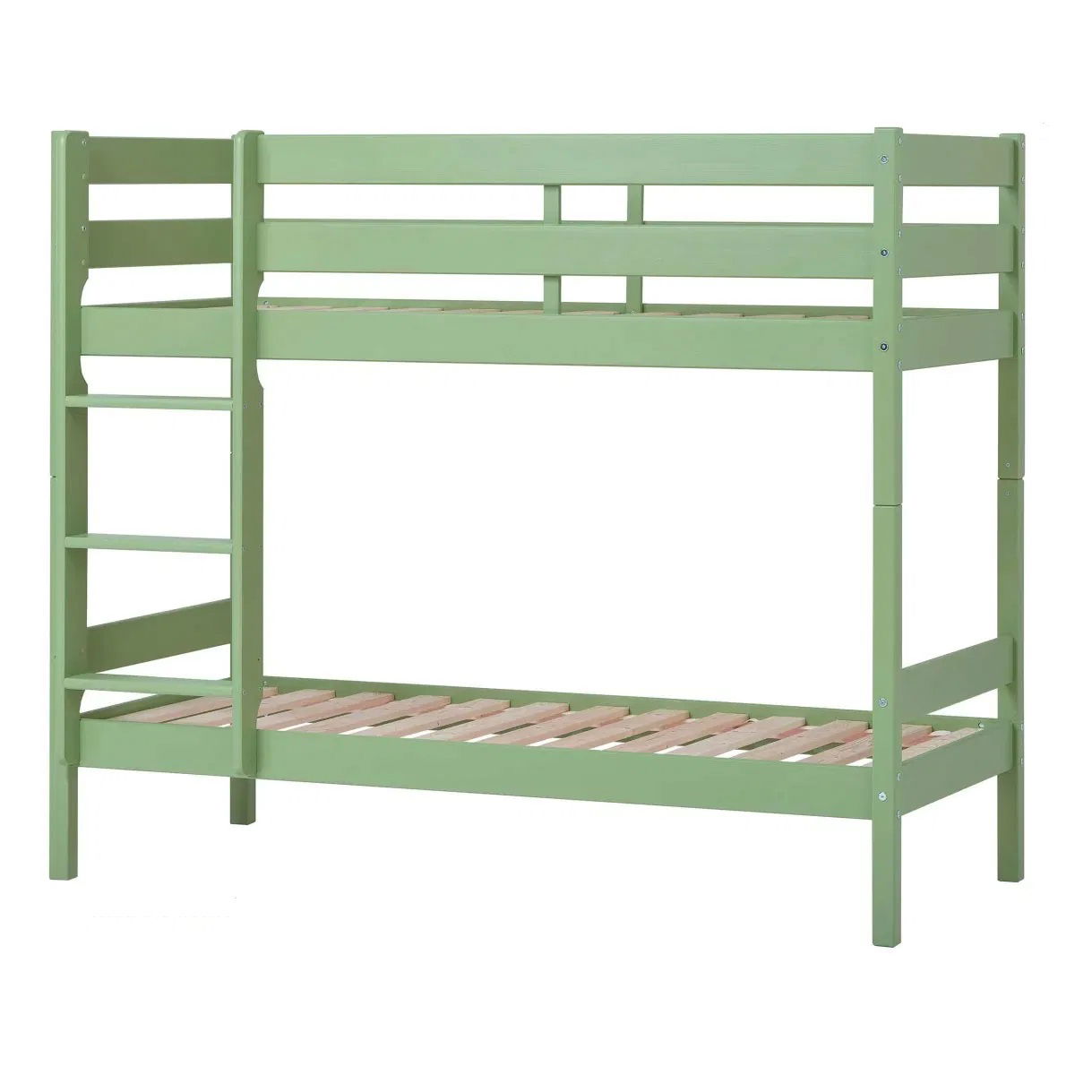 Hoppekids ECO Comfort Etagenbett Pale Green 70 x 160 cm mit Lattenrosten