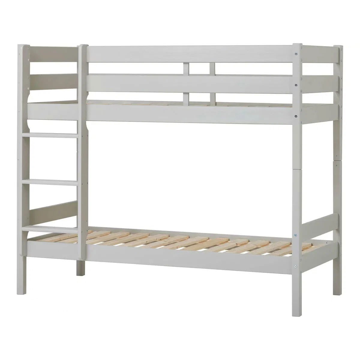 Hoppekids ECO Comfort Etagenbett Dove Grey 70 x 160 cm - mit Lattenrosten
