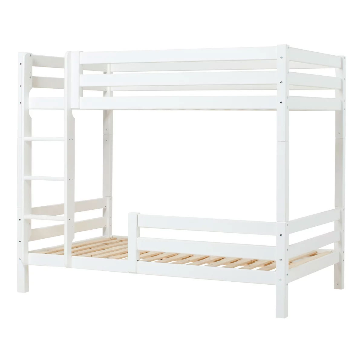 Hoppekids Hoch Etagenbett ECO Luxury 120x200 cm mit gerader Leiter und Absturzsicherung