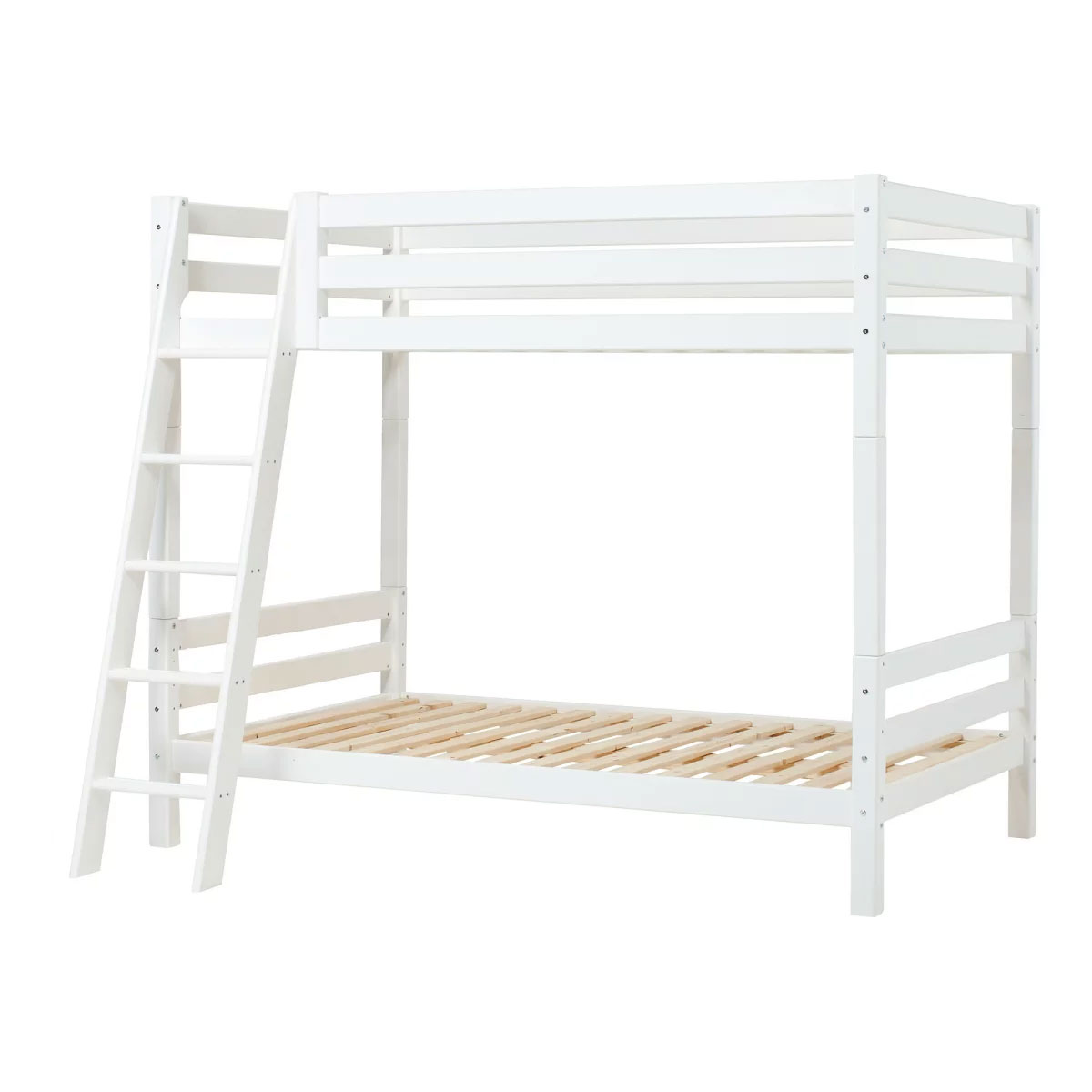 Hoppekids Hoch Etagenbett ECO Luxury 120x200 cm mit schräger Leiter