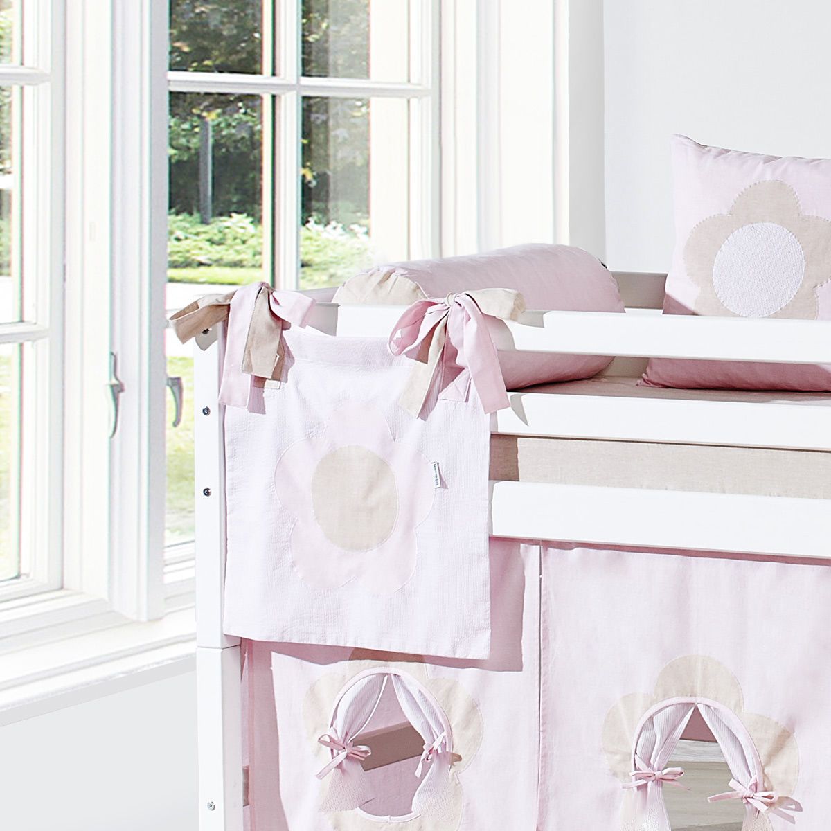 Hoppekids Betttasche FAIRYTALE FLOWER praktischer Stauraum am Bett