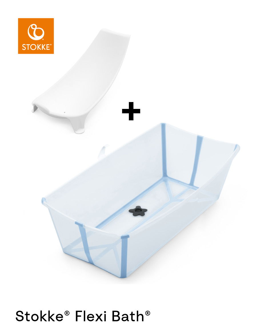 Stokke® Flexi Bath® X-Large Bundle Glacier Blue plus Newborn Support