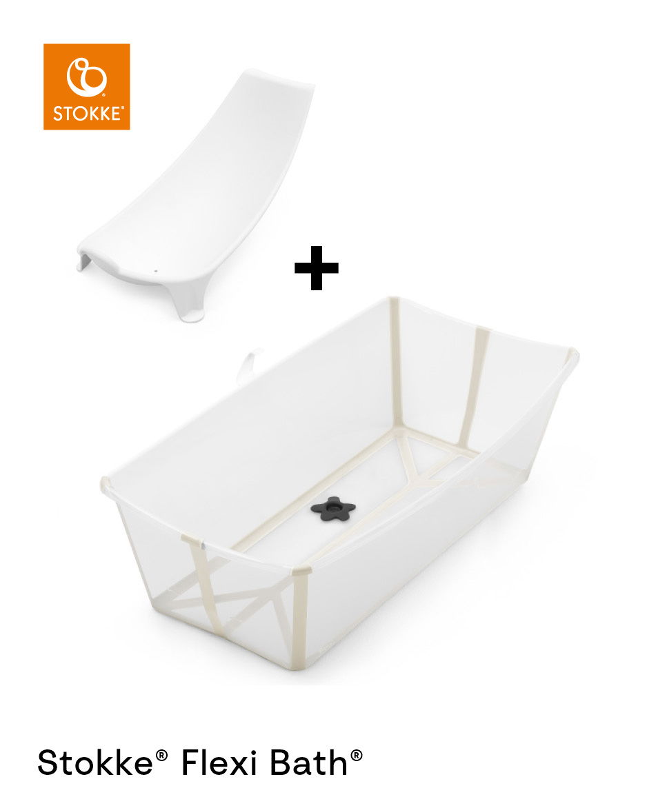 Stokke® Flexi Bath® X-Large Bundle Sandy Beige plus Newborn Support