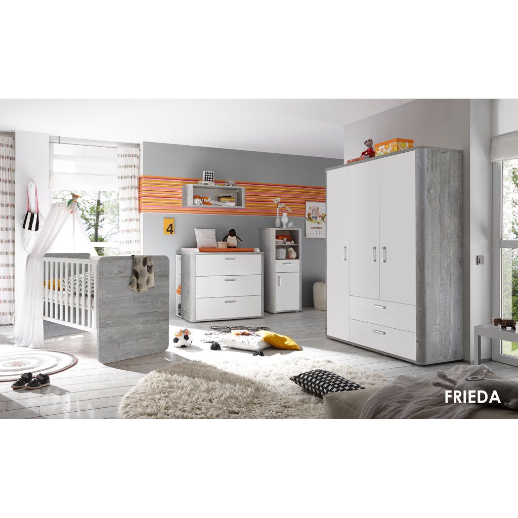 Mäusbacher Frieda Kinderzimmer 3-teilig Vintage wood grey weiß