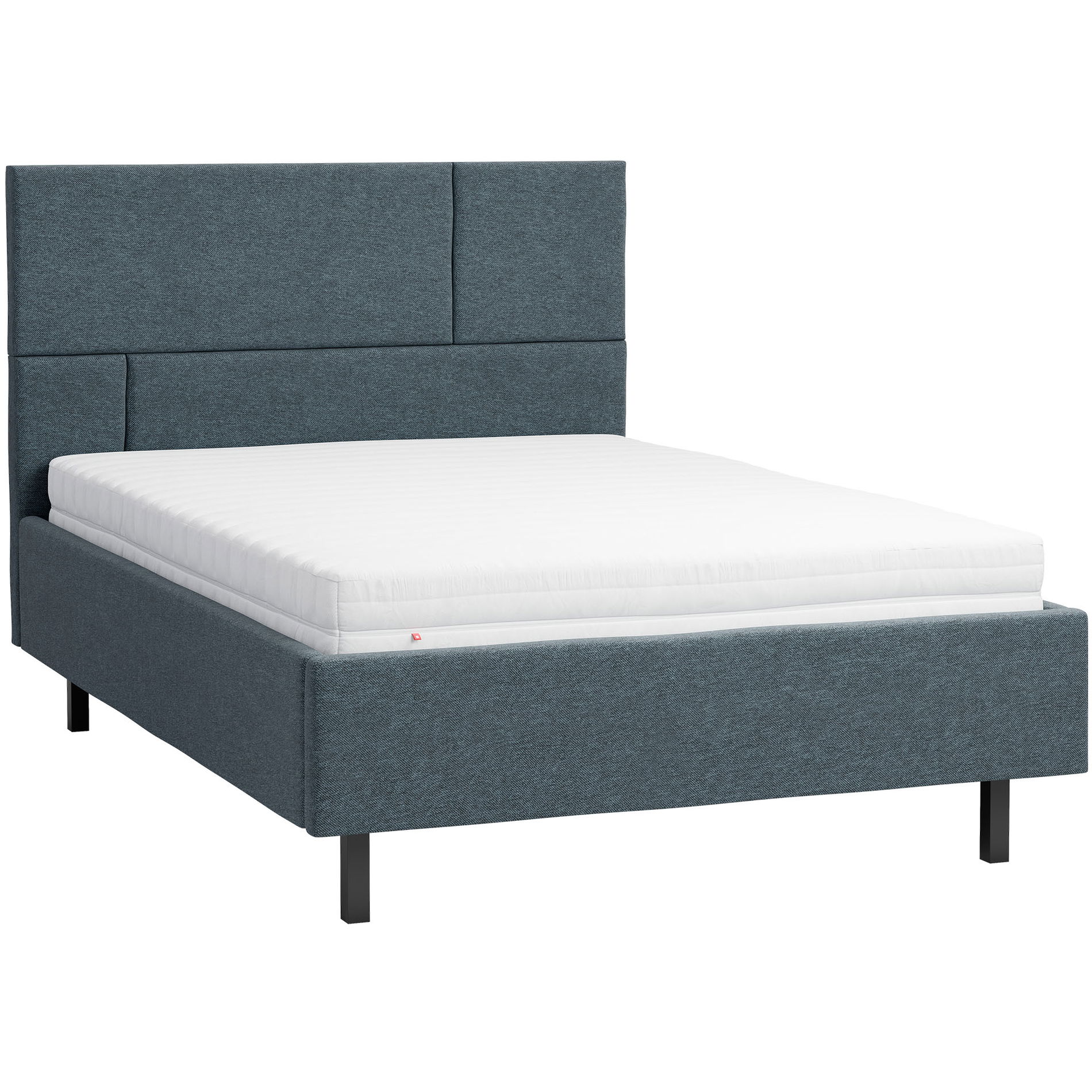 VOX Geometric Polsterbett 140x200cm Füße gerade schwarz