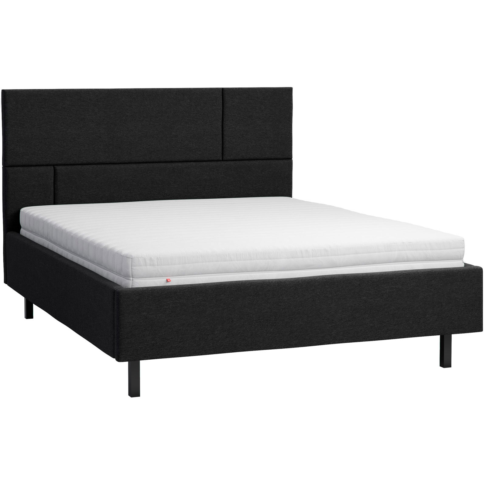 VOX Geometric Polsterbett 160x200cm Füße gerade schwarz