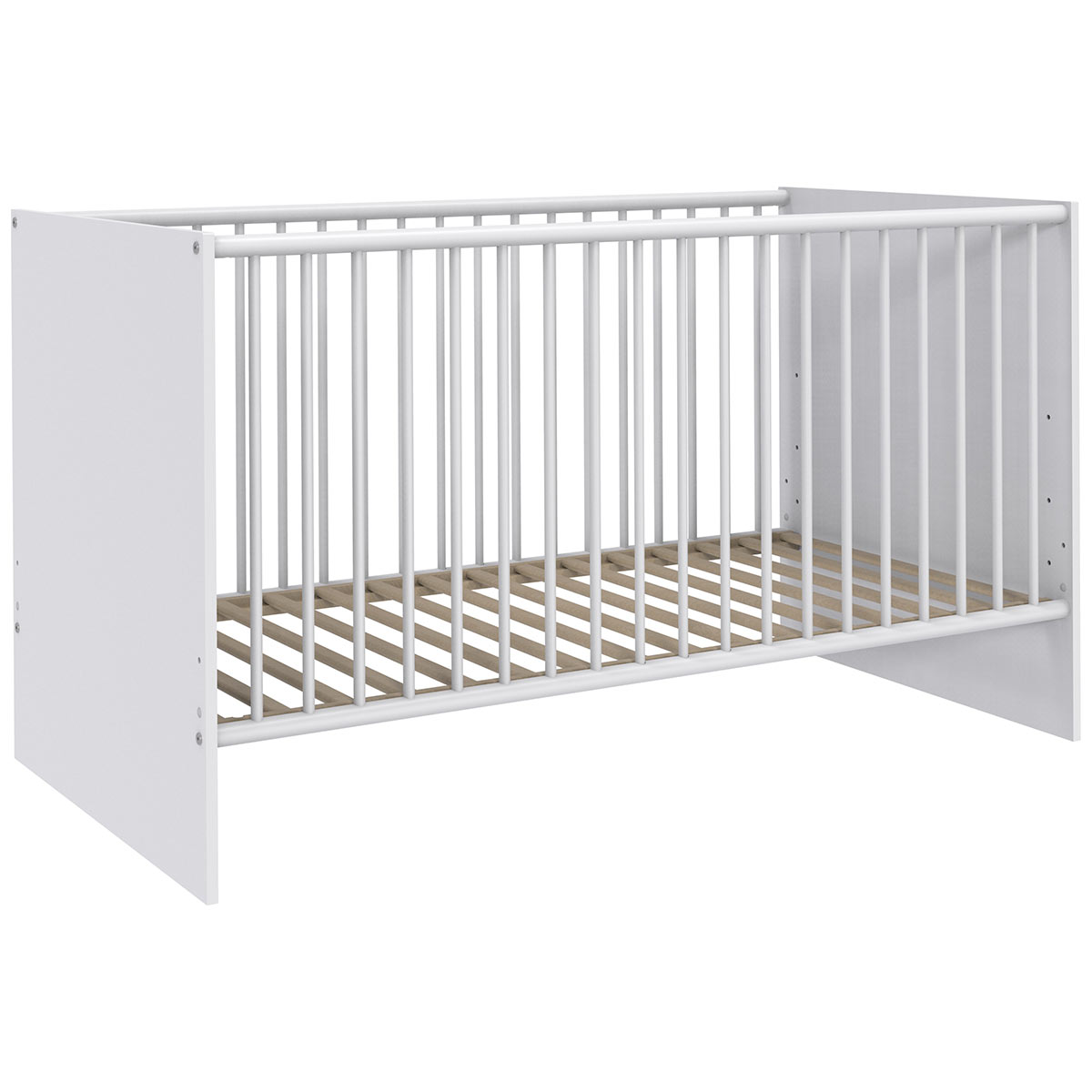 Wimex Gotland Babybett 70 x 140 cm Weiß/Plankeneiche Dekor
