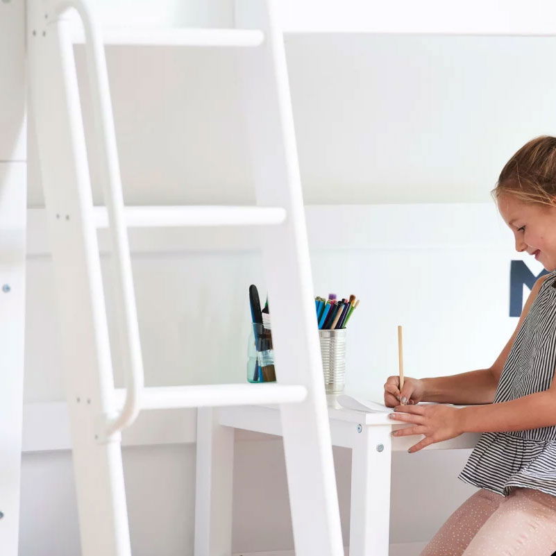Hoppekids Handlauf ECO Luxury Handgriff für Bettleiter ( Farbe: Weiß 82)