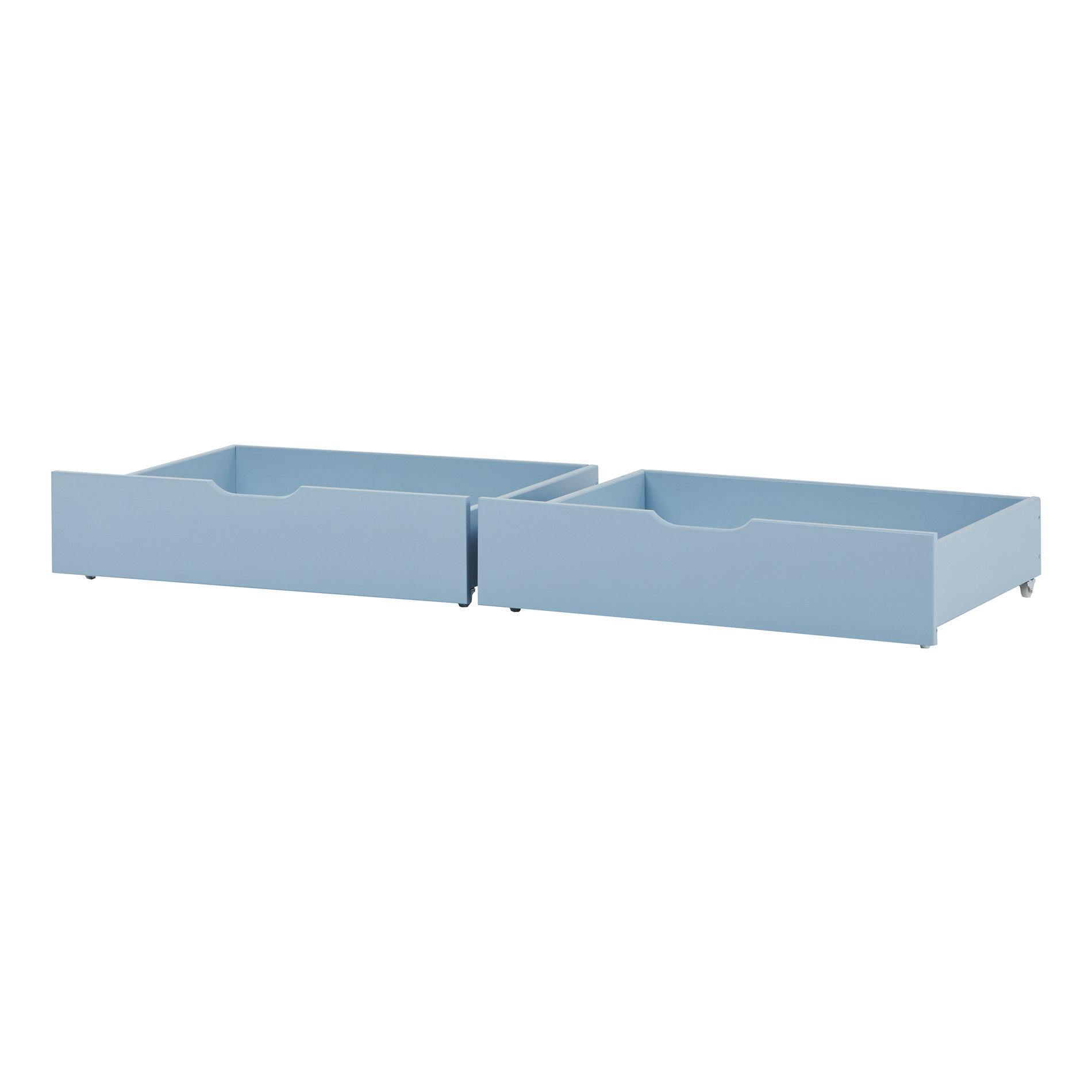 Hoppekids Bettschubladen auf Rollen (2er-Set) für Juniorbetten 70x160cm Dream Blue