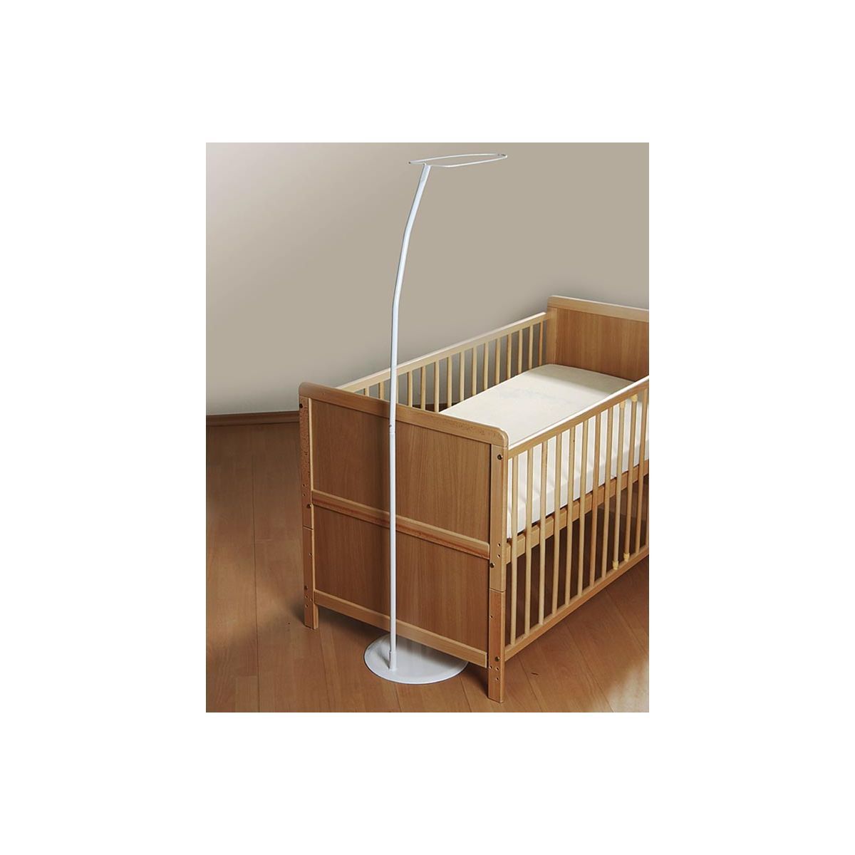 Alvi Himmelstange mit Standfuß zum Anstellen an das Babybett