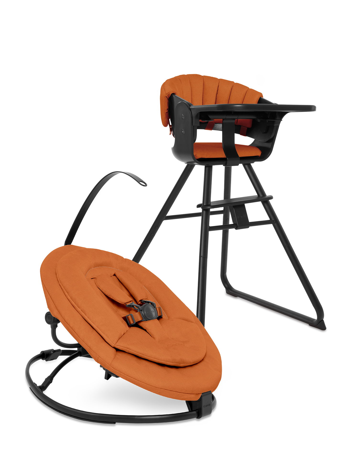 iCandy Mi-Chair Hochstuhl Black Complete Set Russet