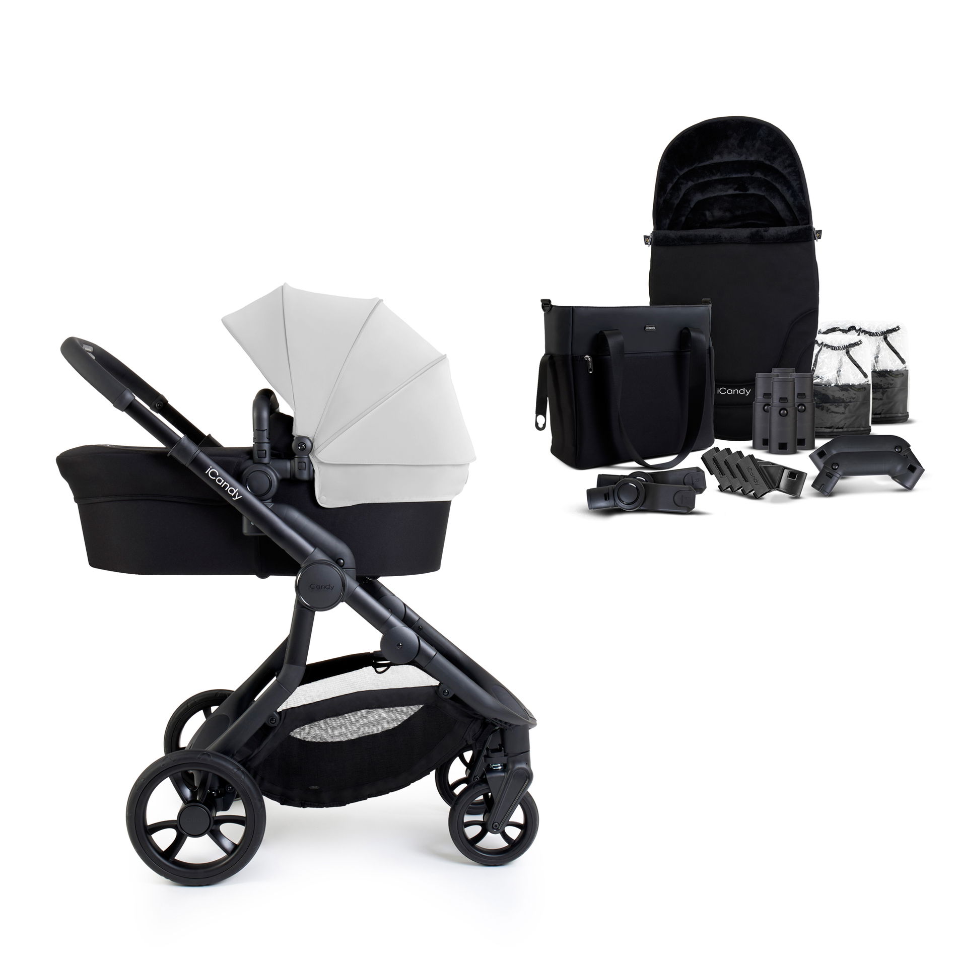 iCandy Orange 4 Single Complete Glacier/Black Bundle