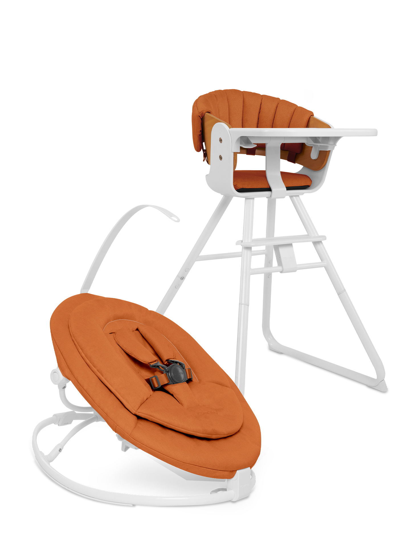 iCandy Mi-Chair Hochstuhl White Complete Set Russet