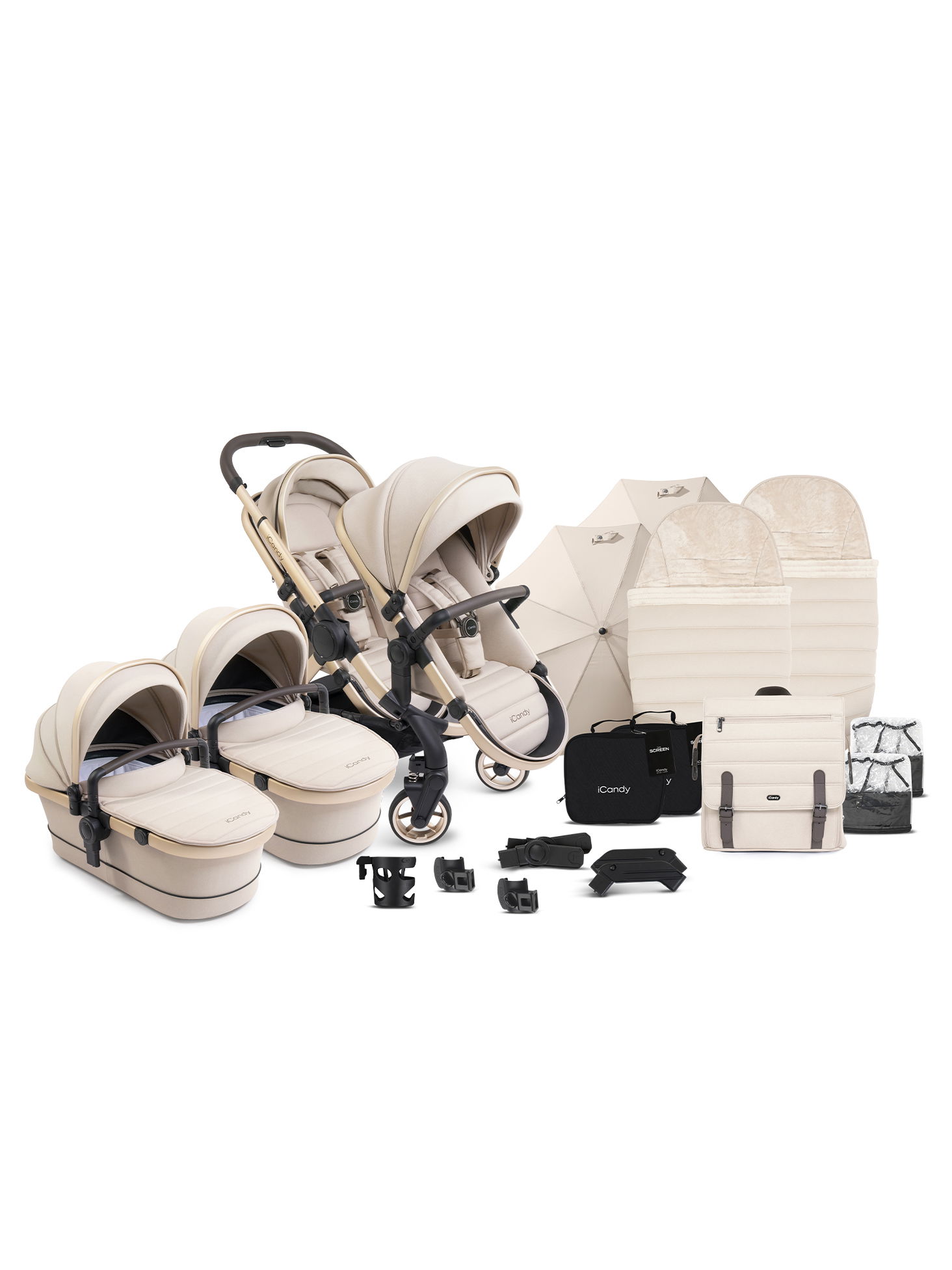 iCandy Peach 7 Twin Complete Bundle Biscotti