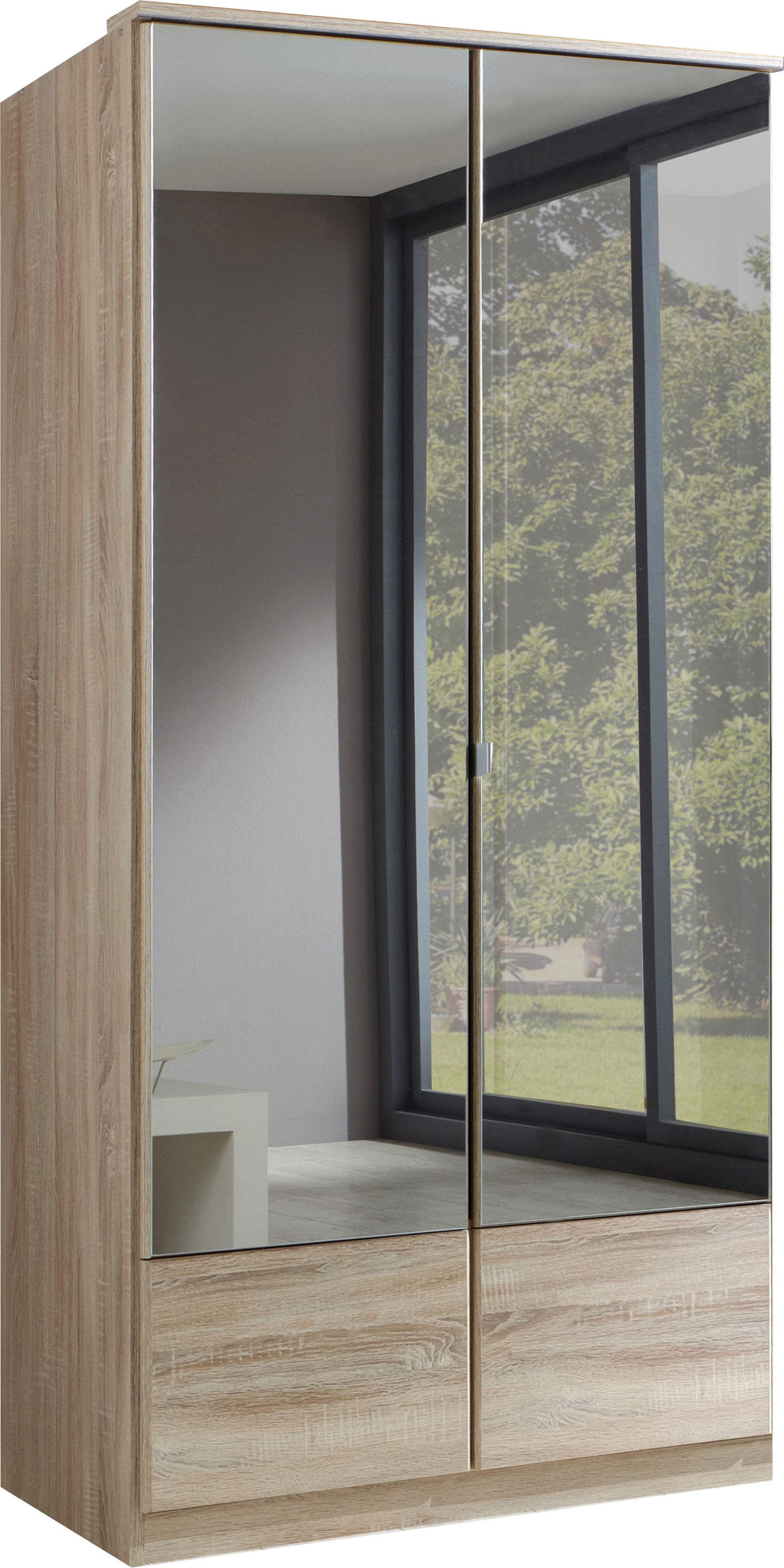 Wimex Imago Kleiderschrank 2T Eiche sägerau-Nachbildung