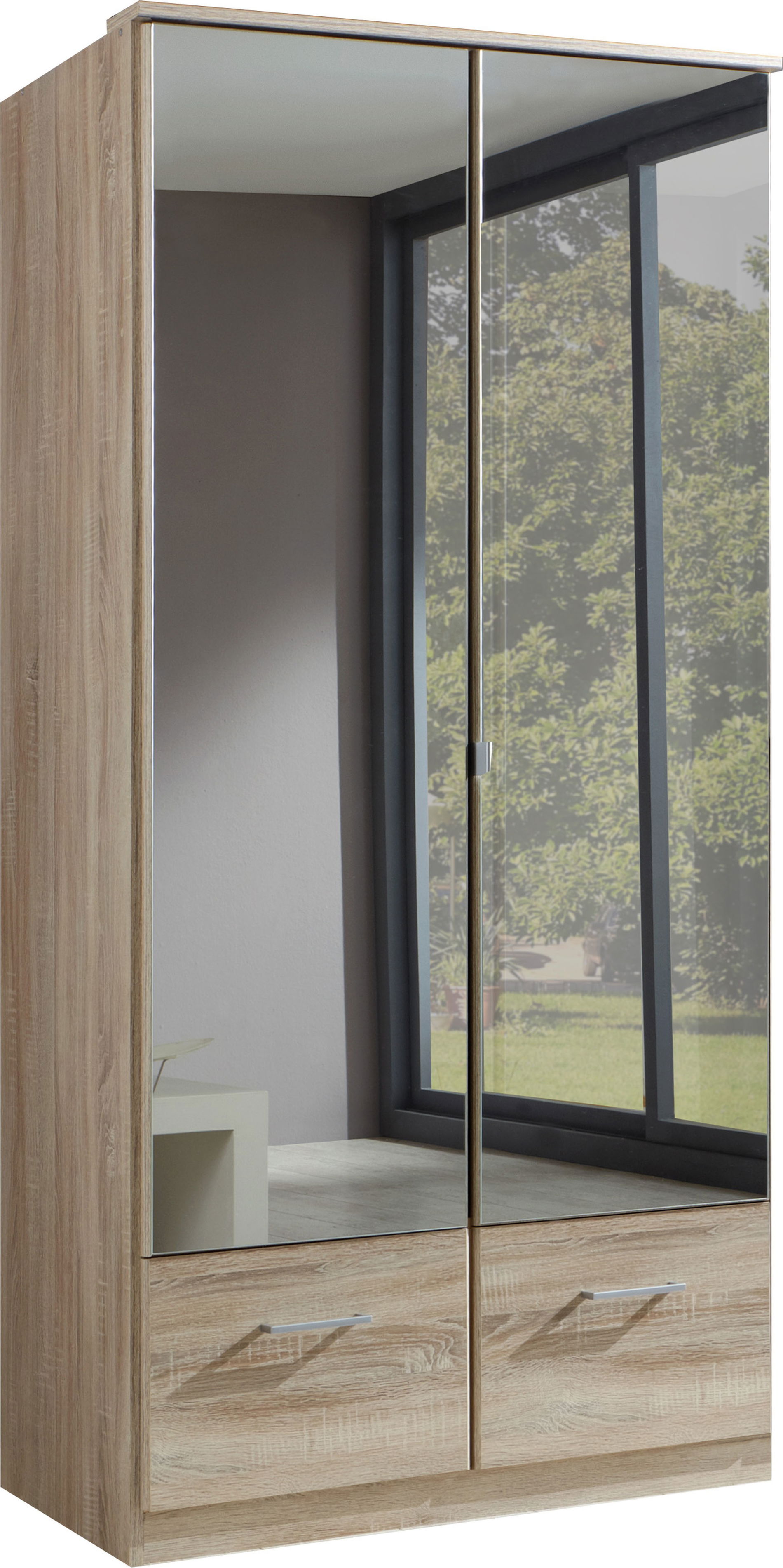 Wimex Imago Kleiderschrank 2T 2S Eiche sägerau-Nachbildung