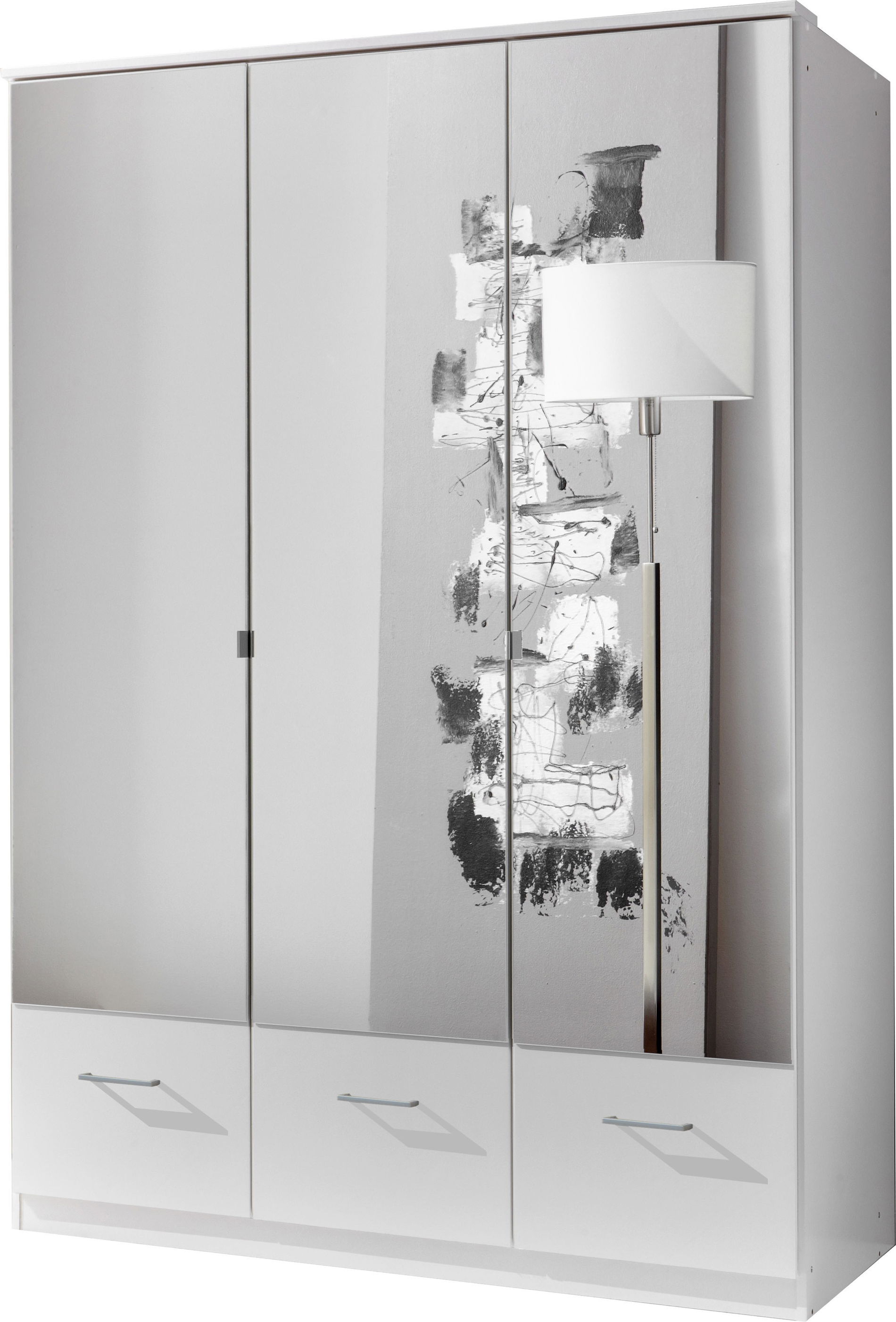 Wimex Imago Kleiderschrank 3T 3S Weiß