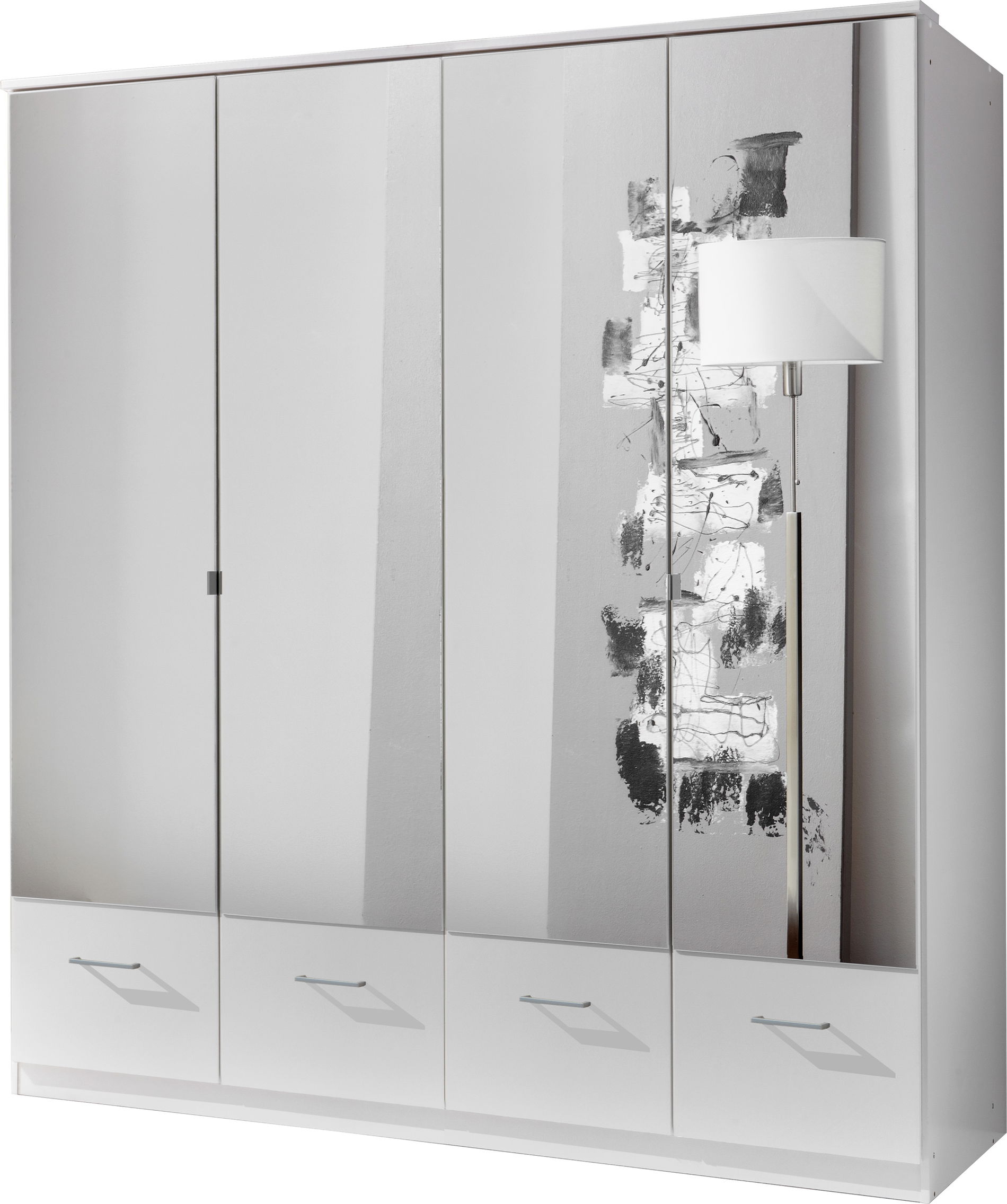 Wimex Imago Kleiderschrank 4T 4S Weiß