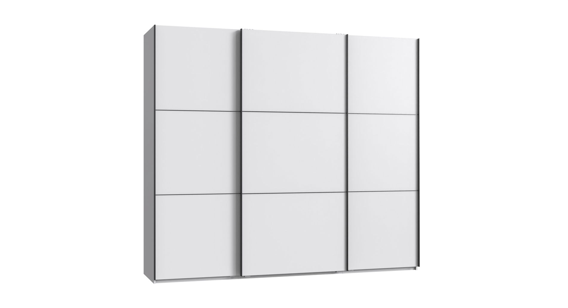 Wimex indiana A Schwebetürenschrank 250 cm Weiß/Schwarz