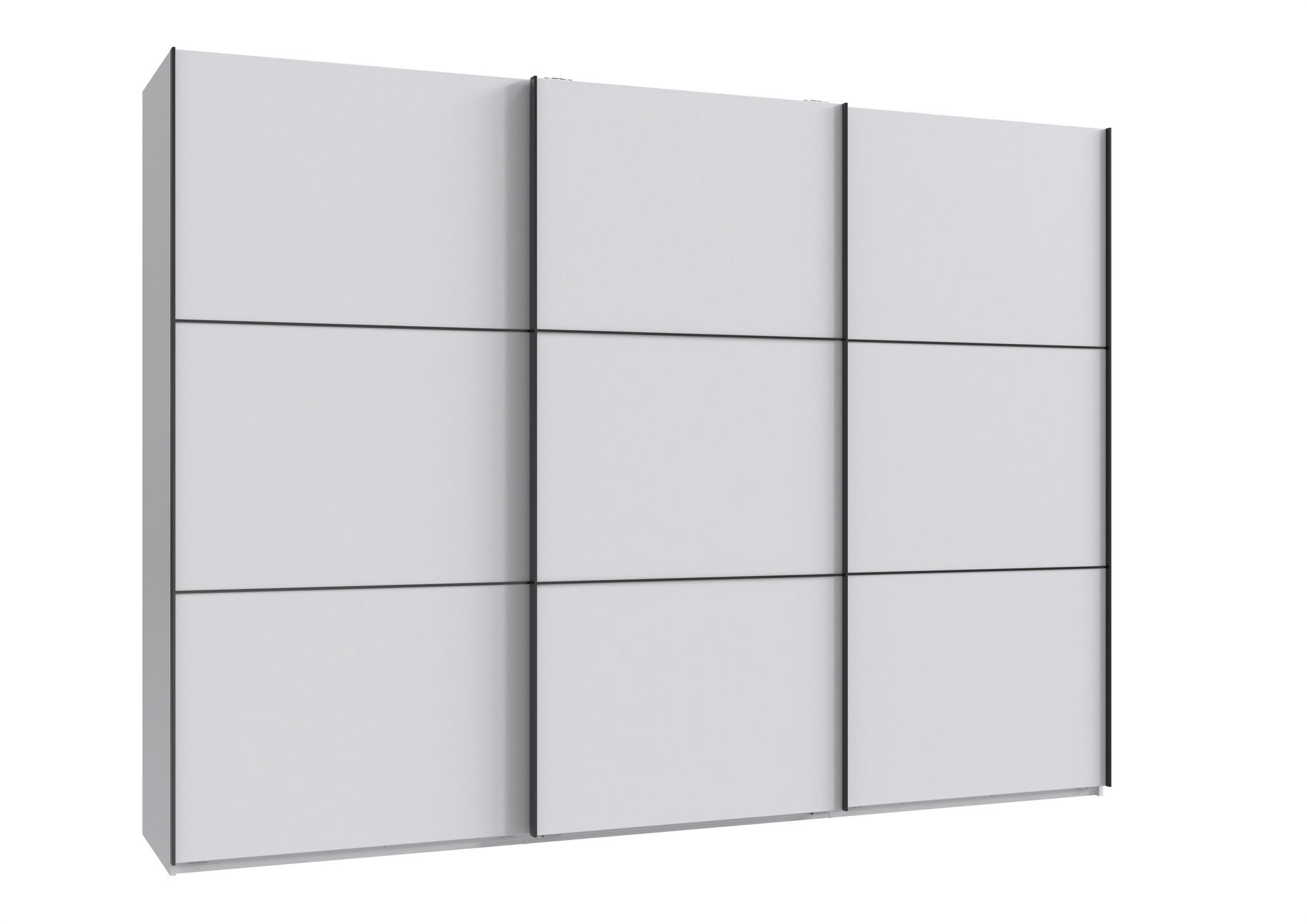 Wimex indiana A Schwebetürenschrank 300 cm Weiß/Schwarz