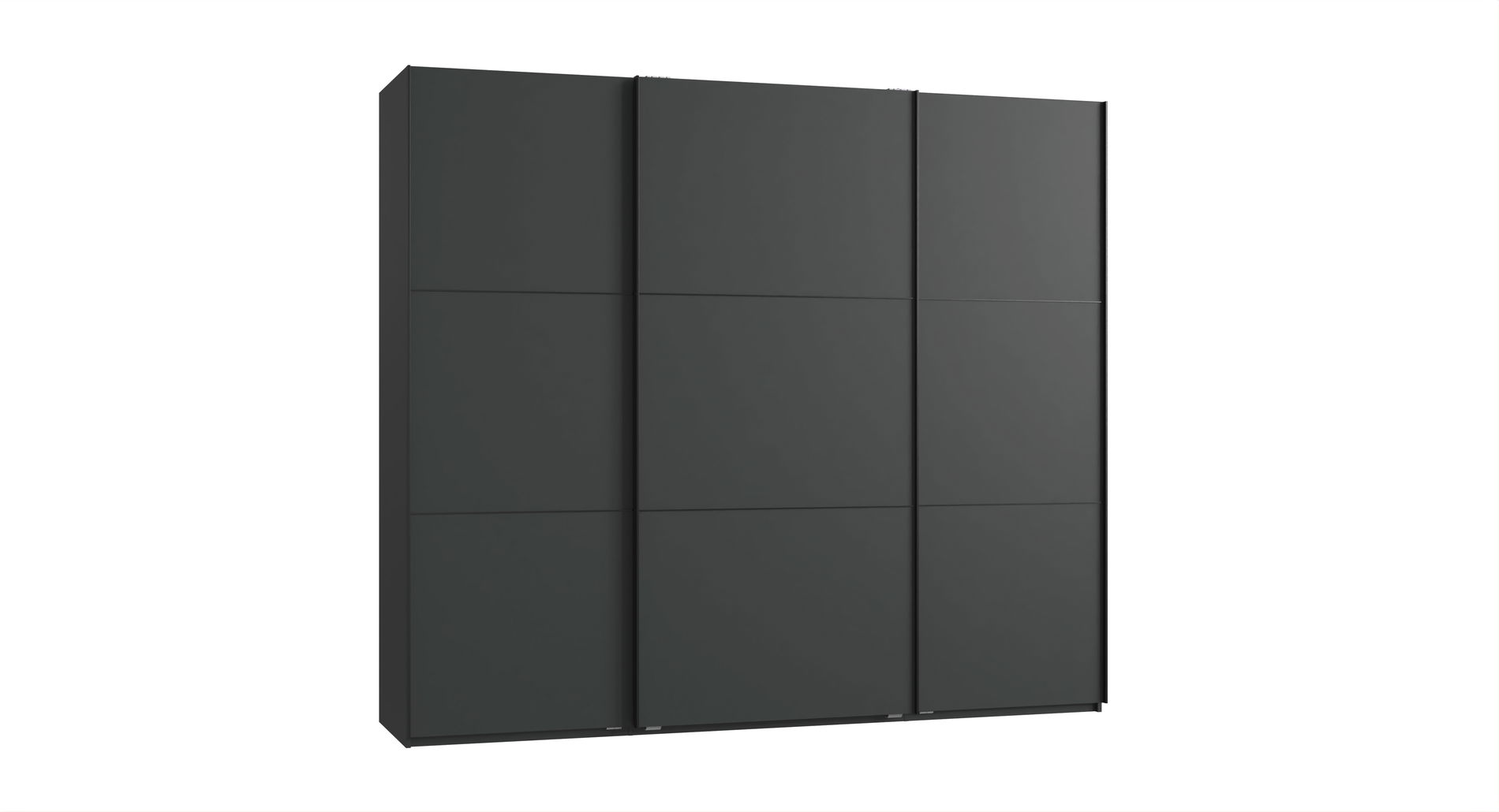 Wimex indiana A Schwebetürenschrank 250 cm Grafit/Schwarz
