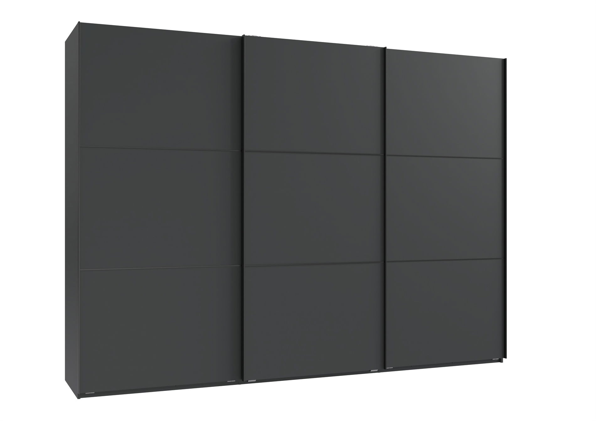 Wimex indiana A Schwebetürenschrank 300 cm Grafit/Schwarz