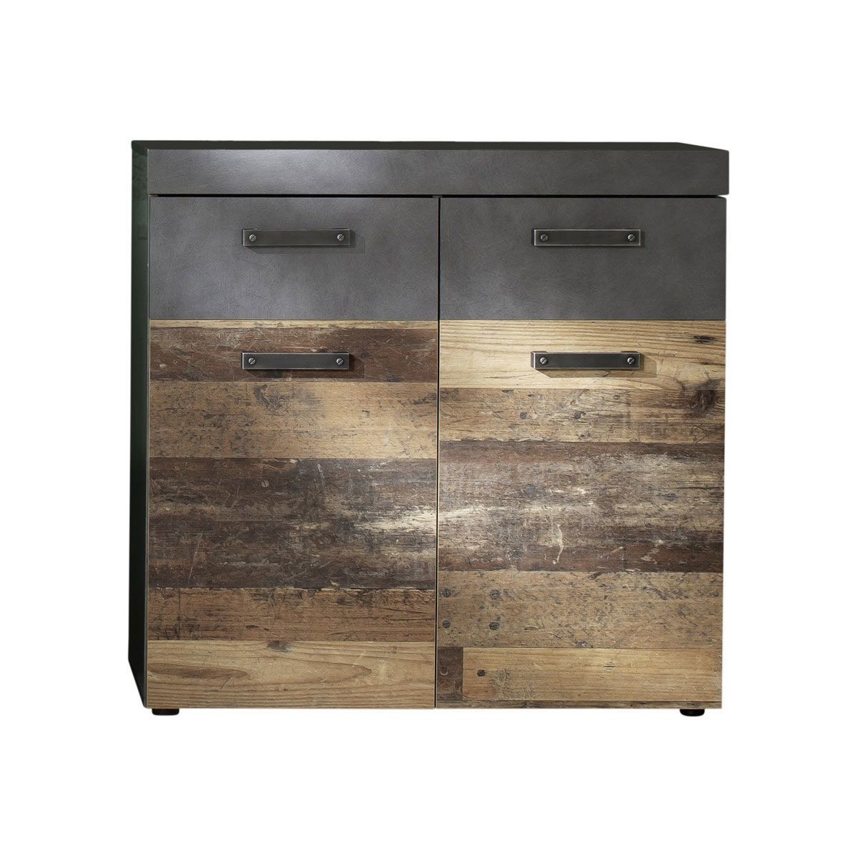 trendteam Indy Schuhschrank Old Wood / Graphit Grau
