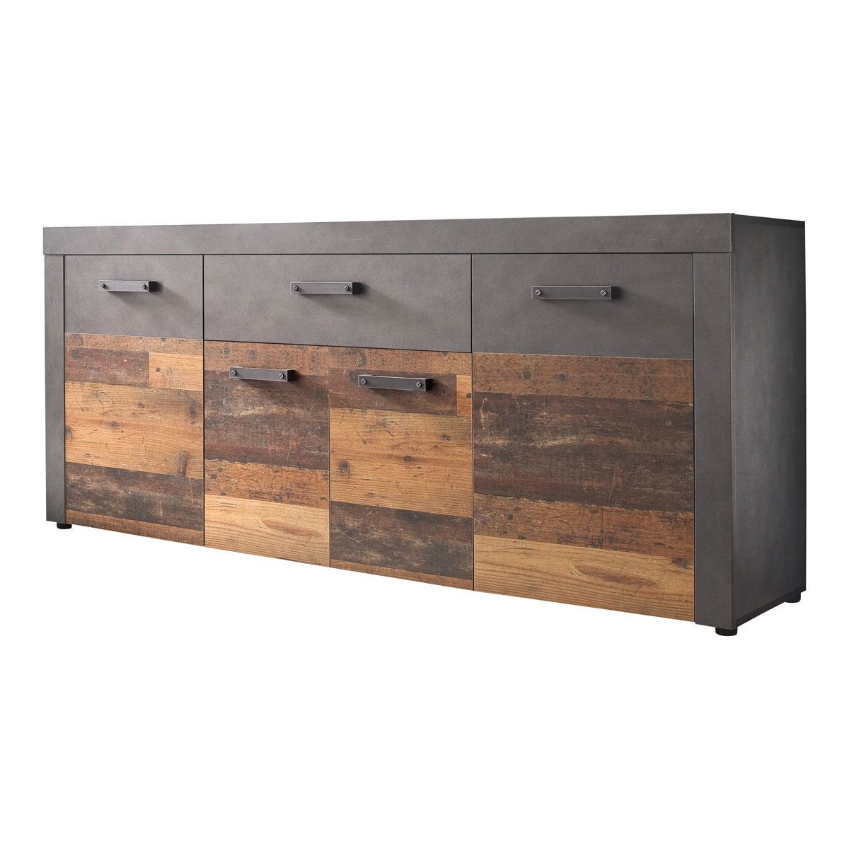 trendteam Indy Sideboard Old Wood / Graphit Grau