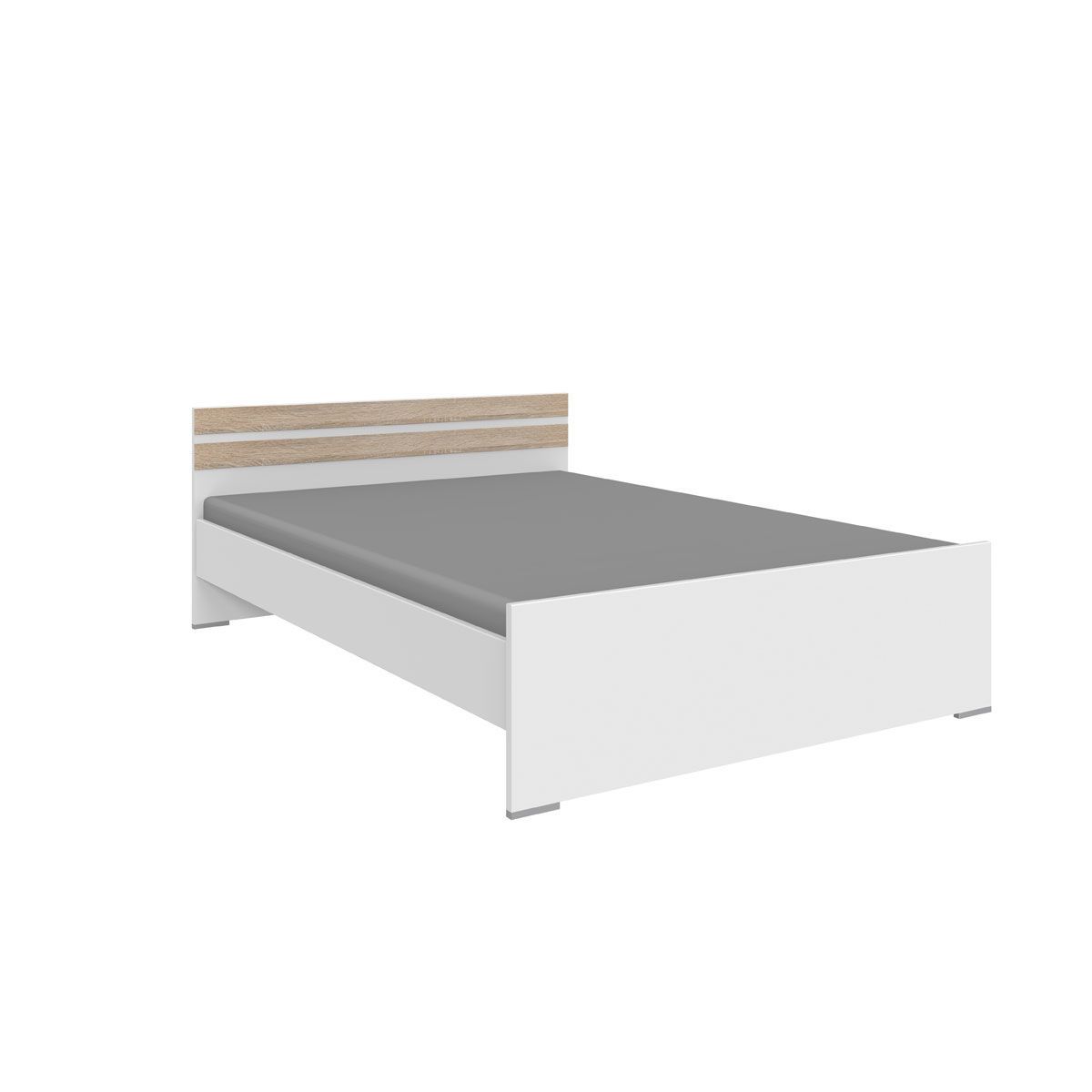 Wimex Joker Jugendbett 120x200 cm Weiß / Eiche sägerau-Nachbildung