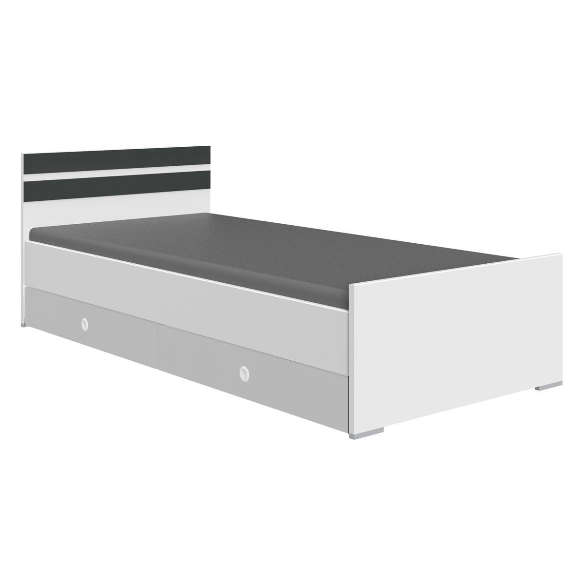 Wimex Joker Jugendbett 90x200 cm Weiß / Graphit