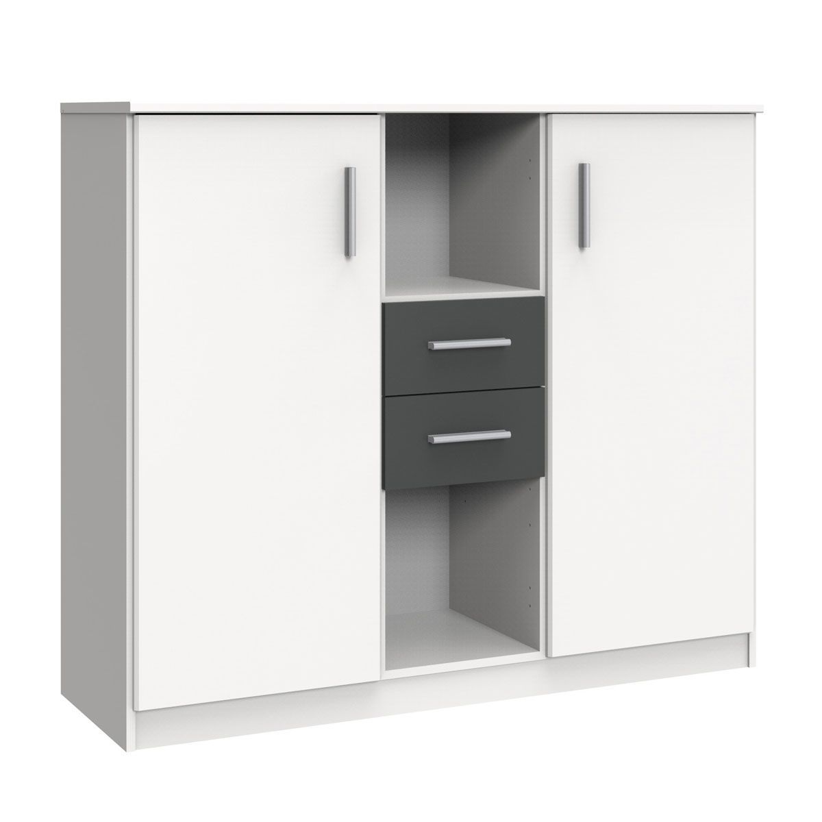 Wimex Joker Highboard Weiß / Graphit