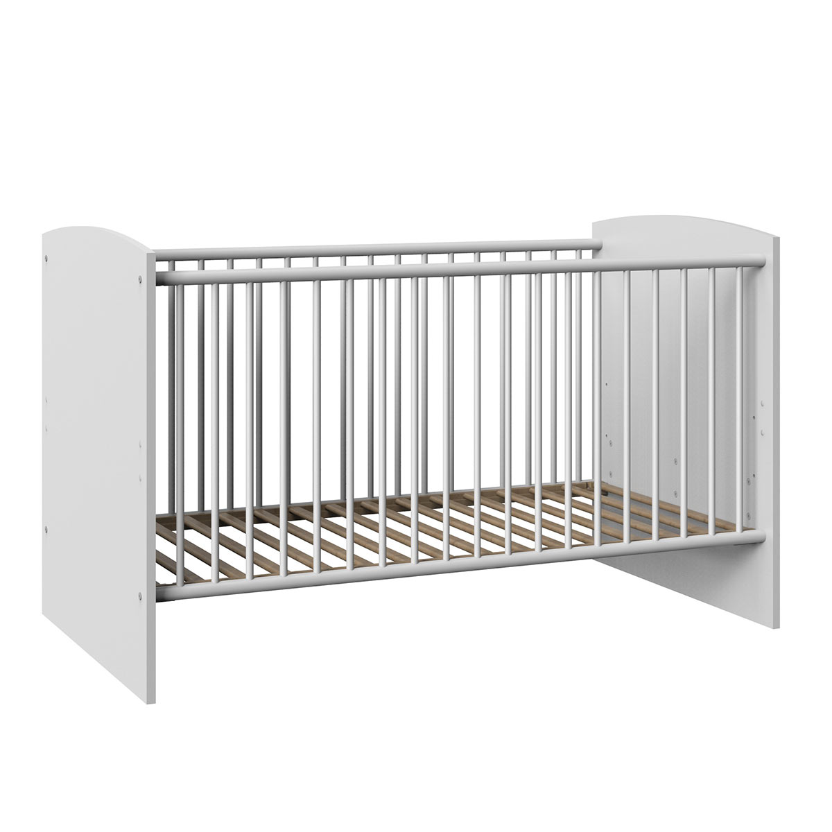 Wimex Joker Babybett 70 x 140 cm Weiß/Flagstaff-Eiche Dekor