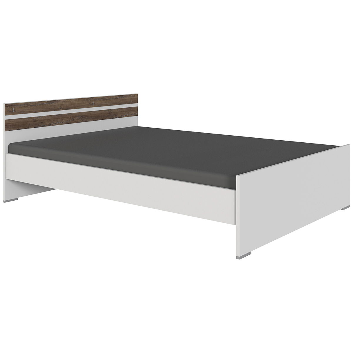 Wimex Joker Bett 140 x 200 cm Weiß/Flagstaff-Eiche Dekor