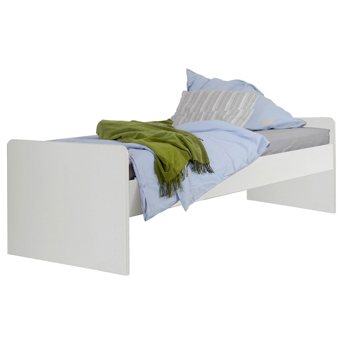 Wimex Joker Kastenbett 90 x 200 cm Weiß/Flagstaff-Eiche Dekor