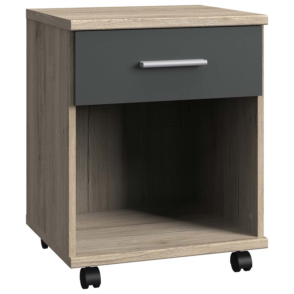 Wimex Joker Rollcontainer San Remo-Eiche Dekor/Graphit